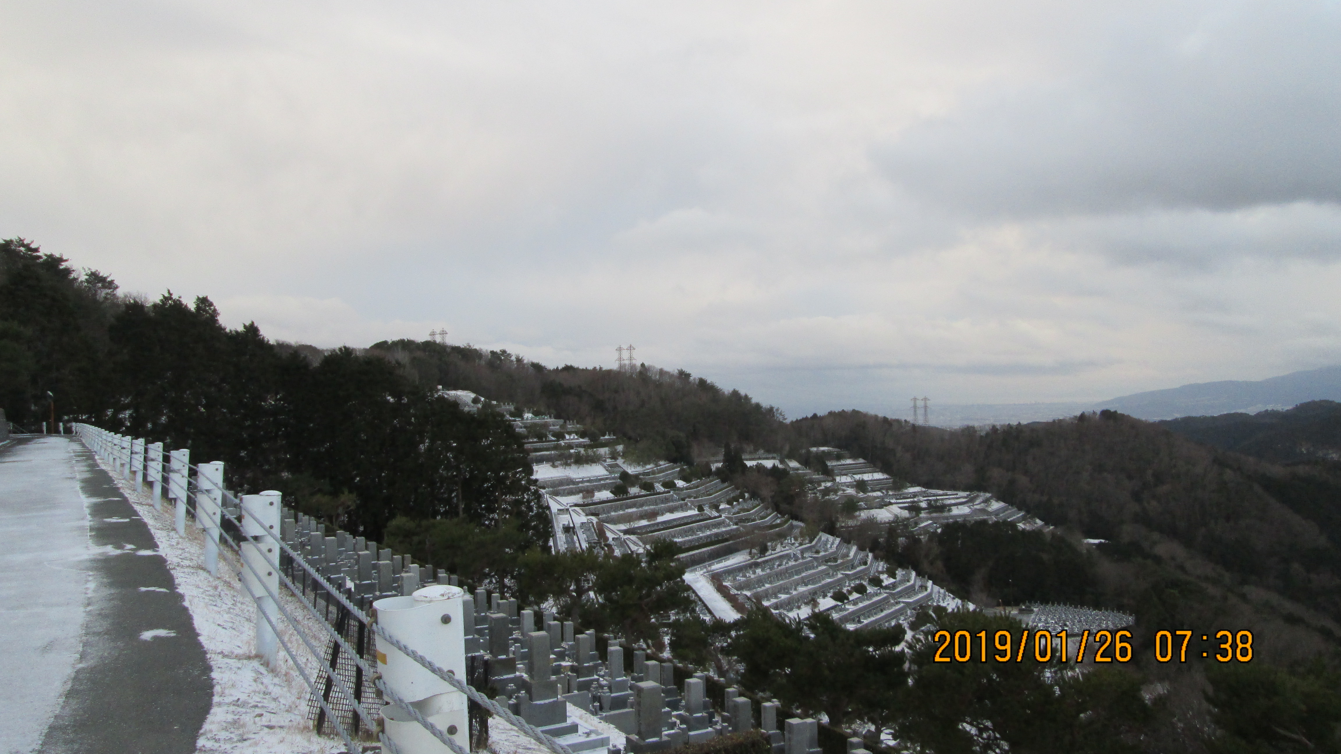 階段墓所：1番枝道からの風景