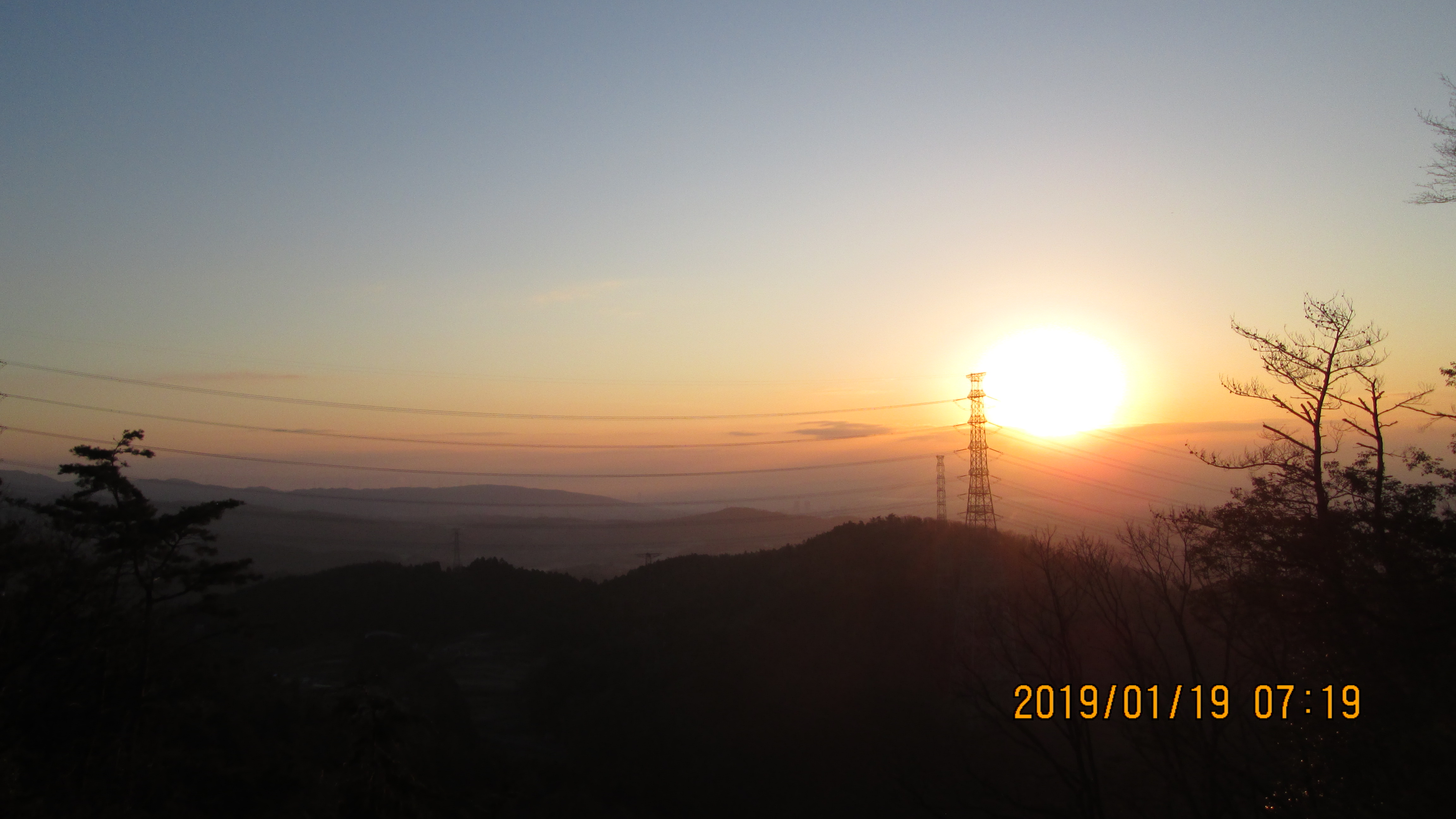 泉原（茨木高原CC）からの朝日