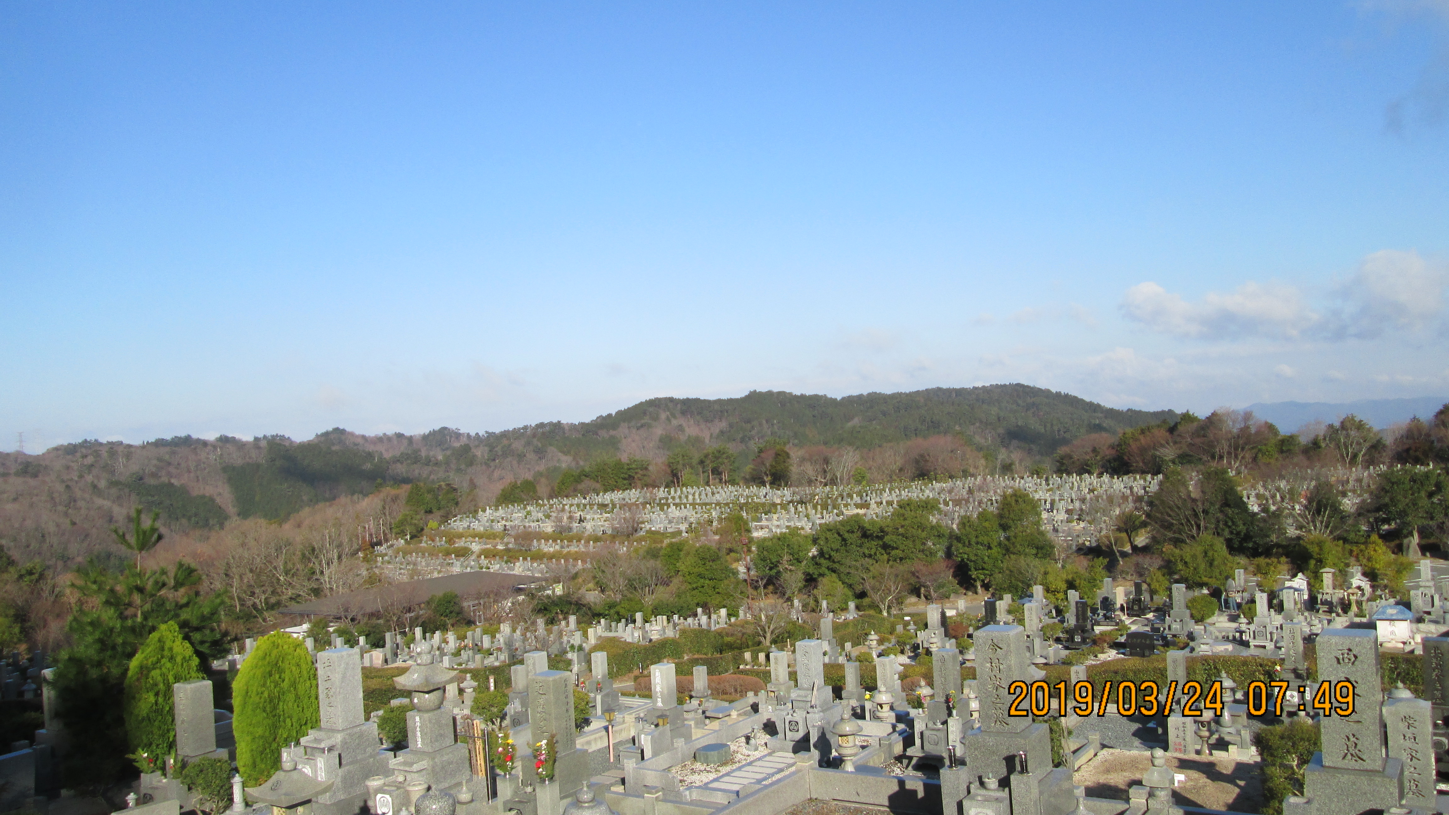 一般墓域・2区墓所から風景