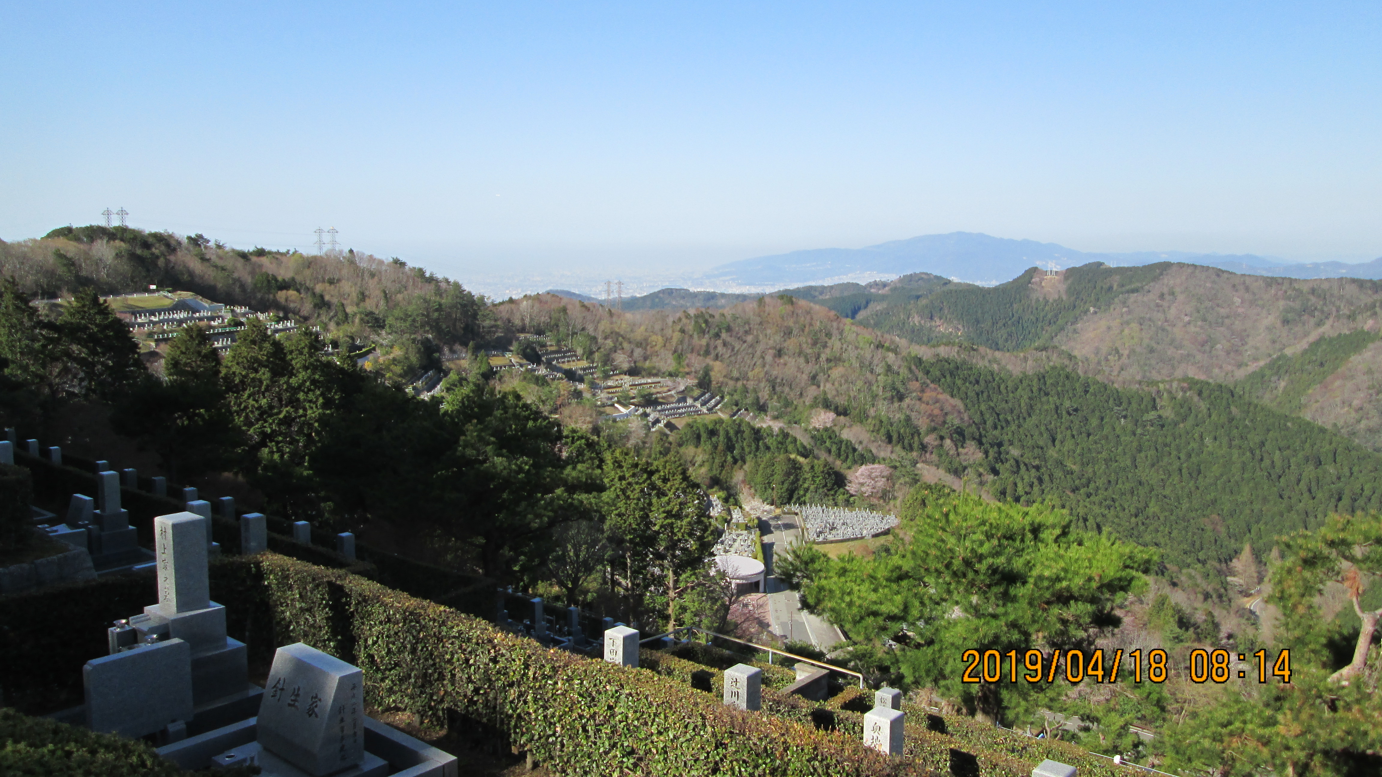 階段墓域・8区5番あずま家～風景