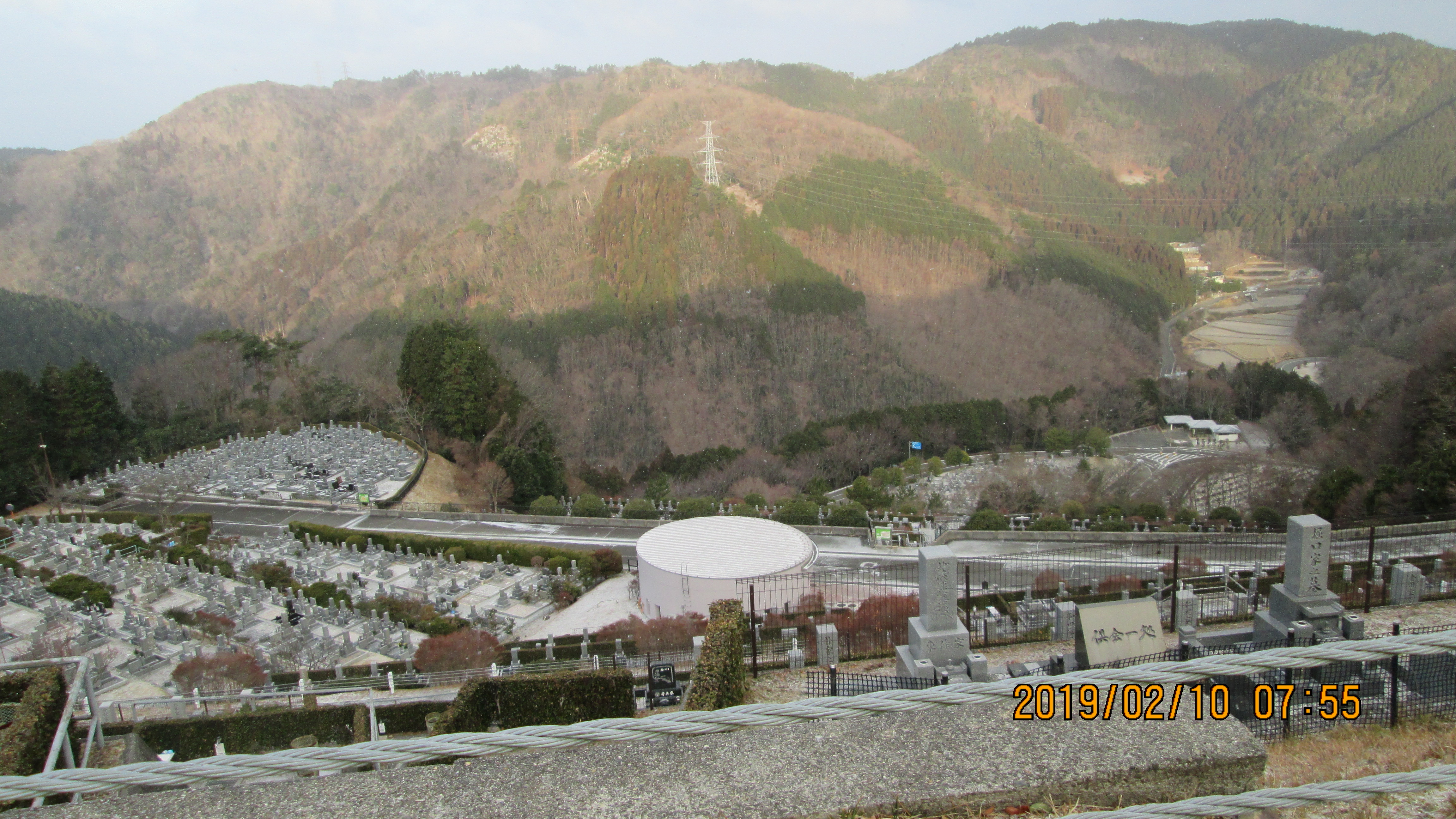 階段墓所：2番枝道からの風景