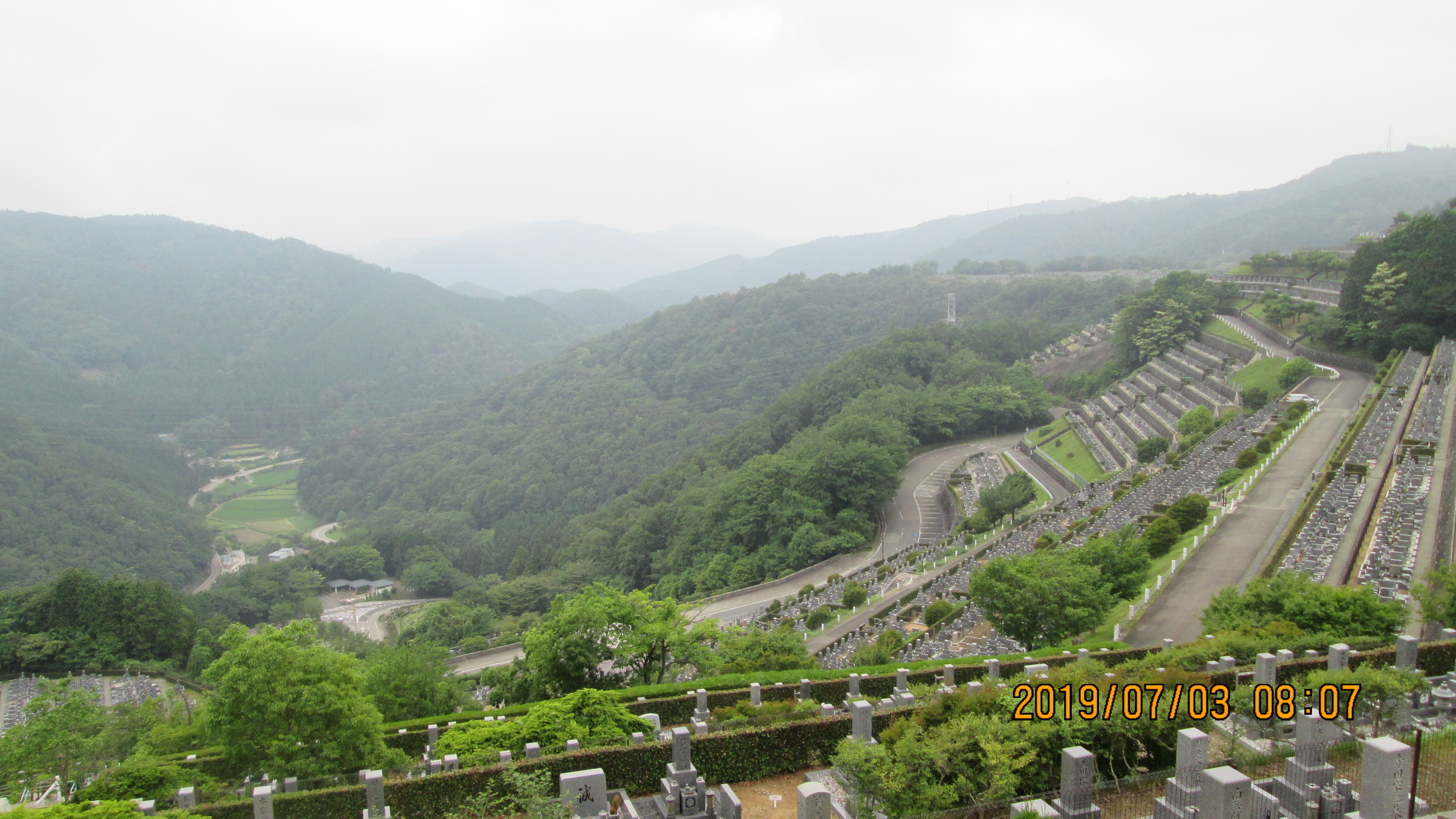 階段墓域・7区3番上段駐車場～撮影