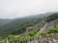 階段墓域・7区3番上段駐車場～風景