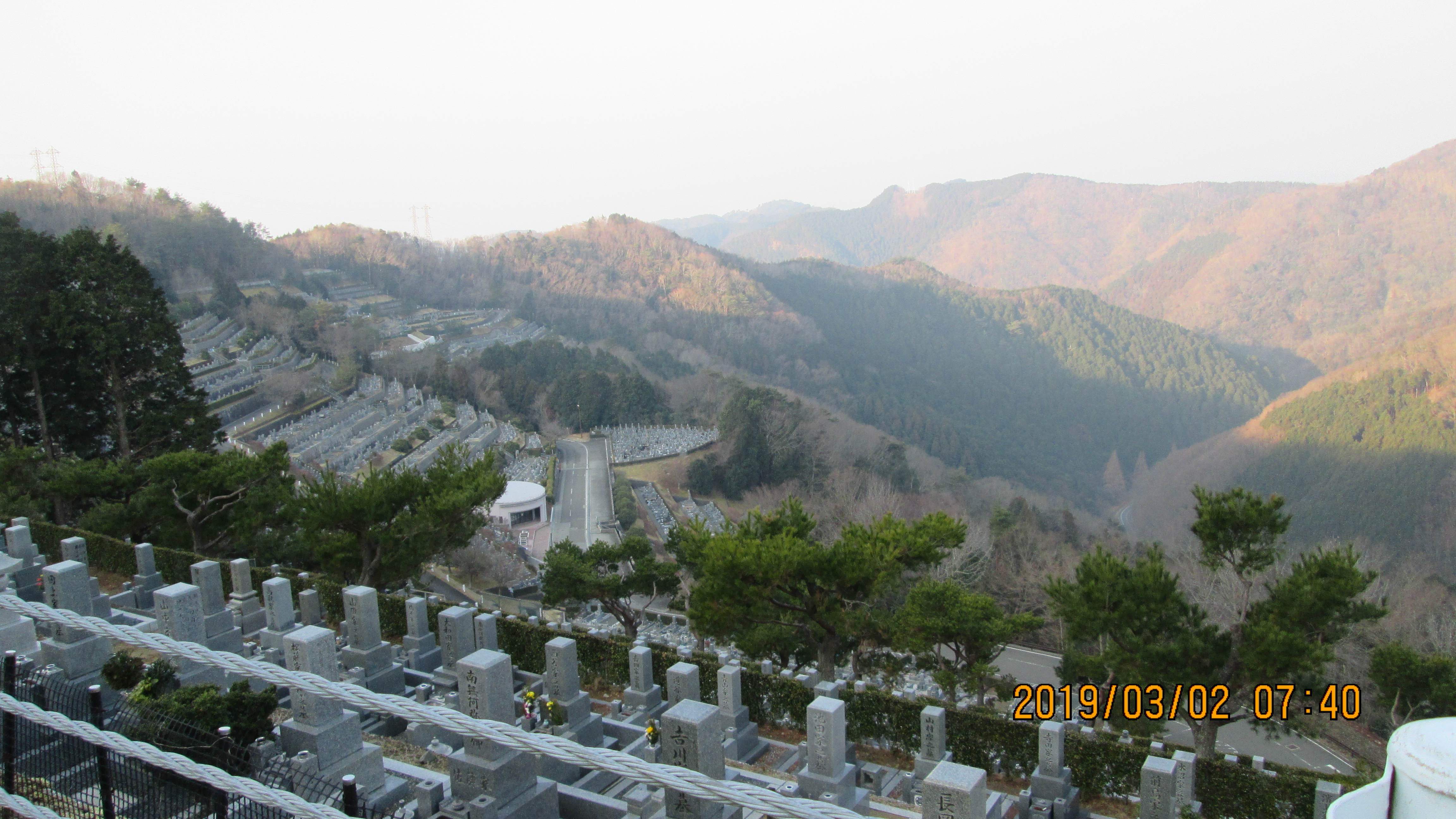 階段墓域・2番枝道風景