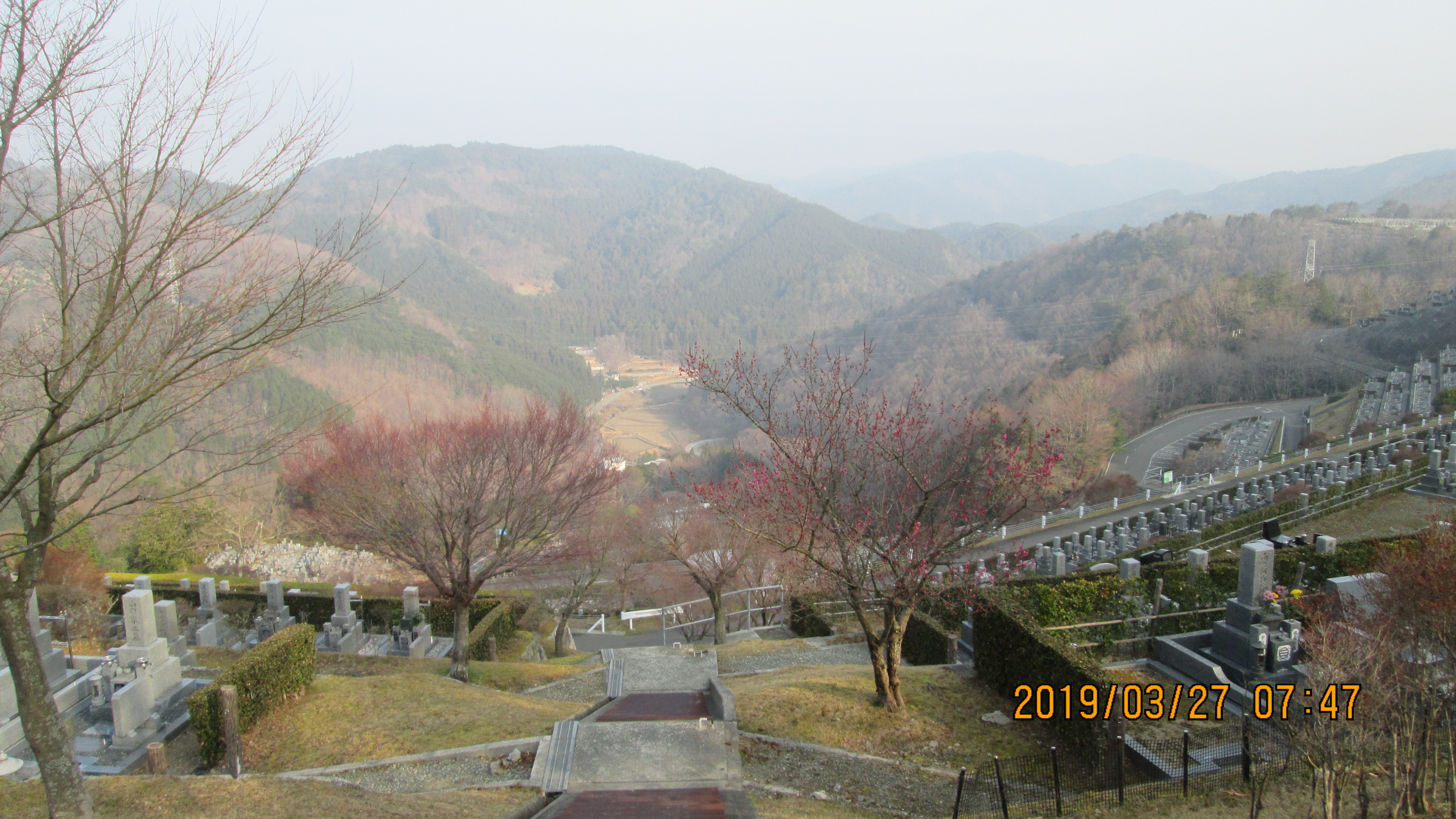 階段墓域・7区7番上段駐車場～風景