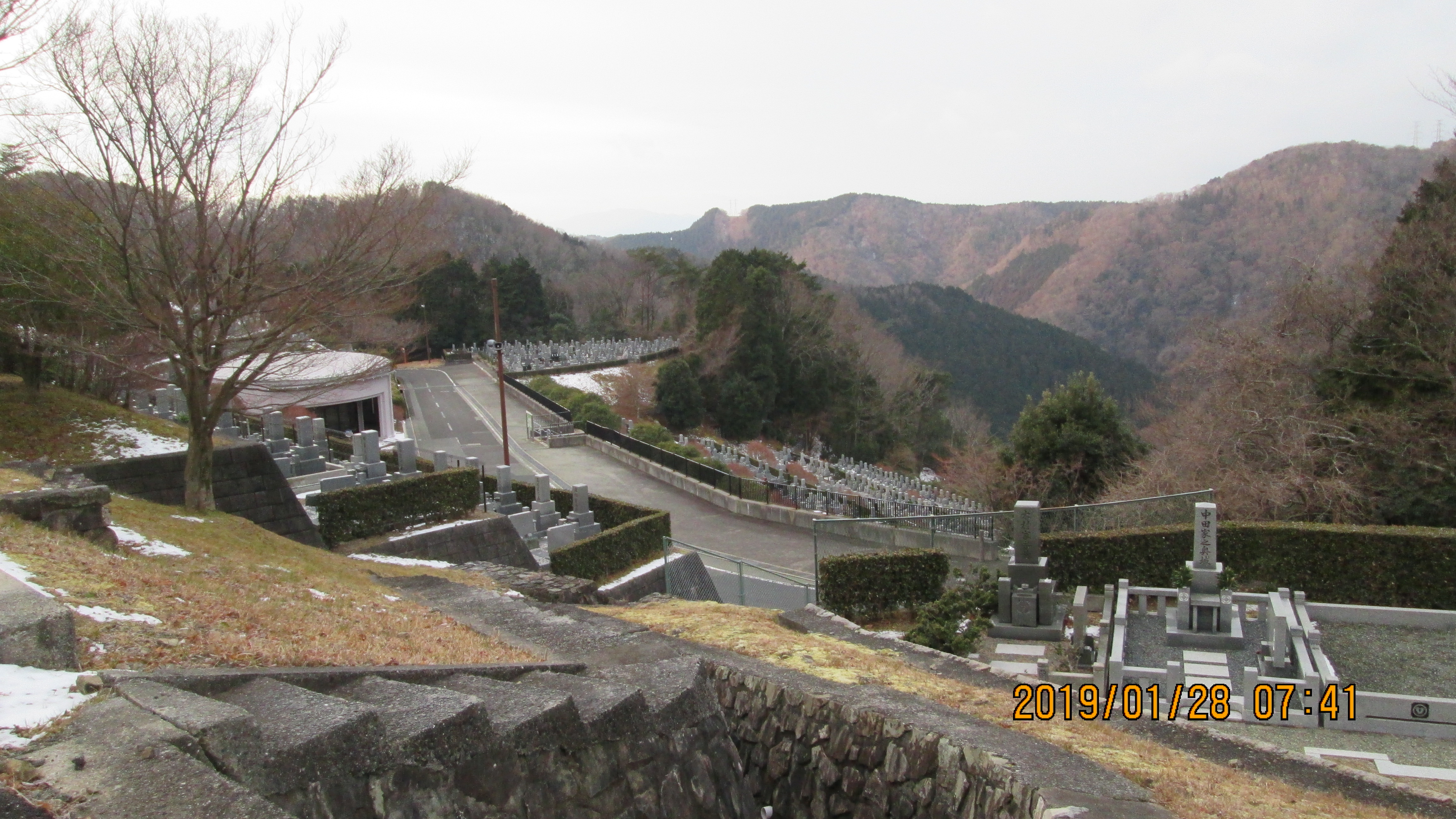 開番墓所・3番枝道～風景