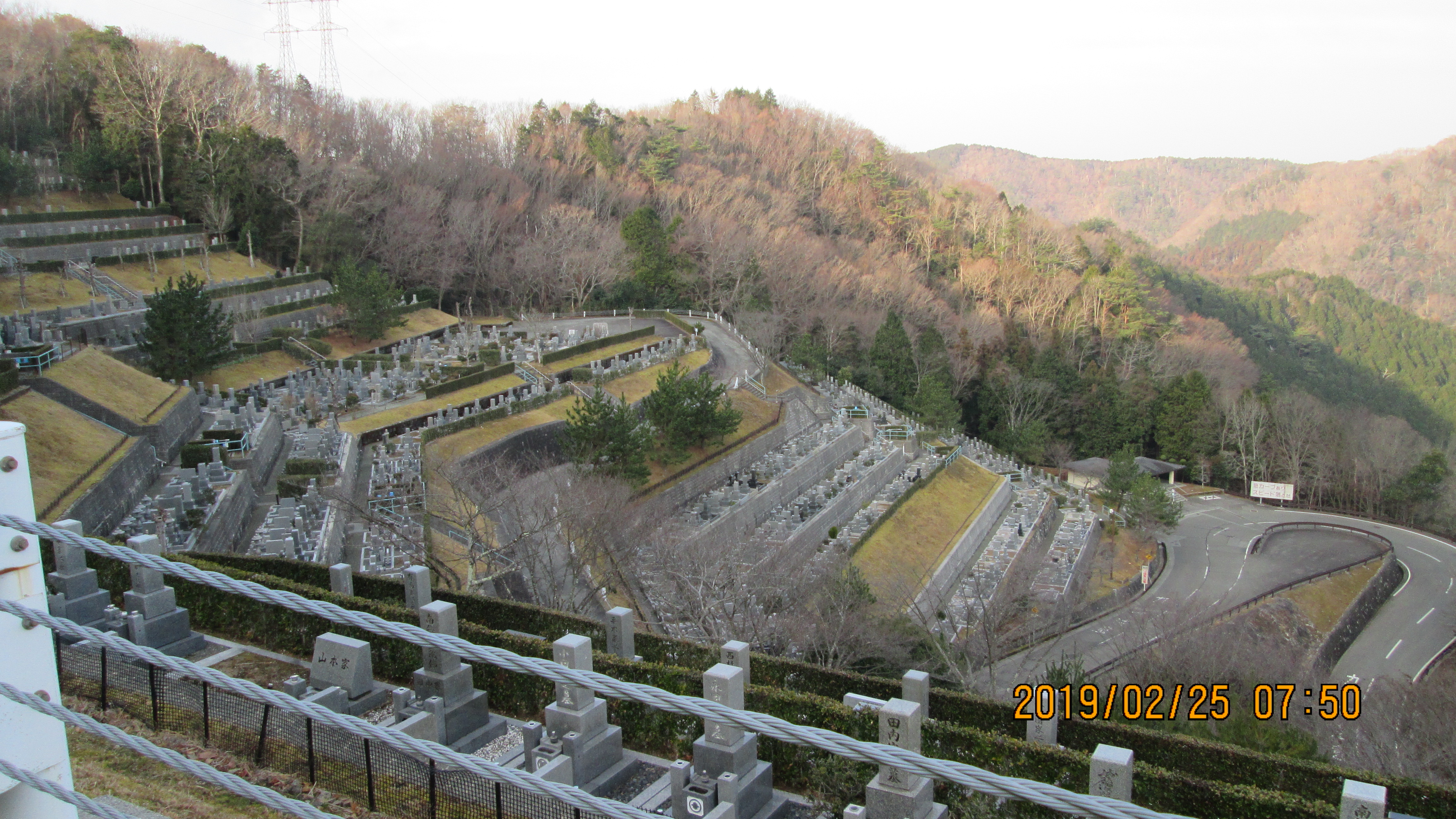 階段墓所・3番枝道からの風景