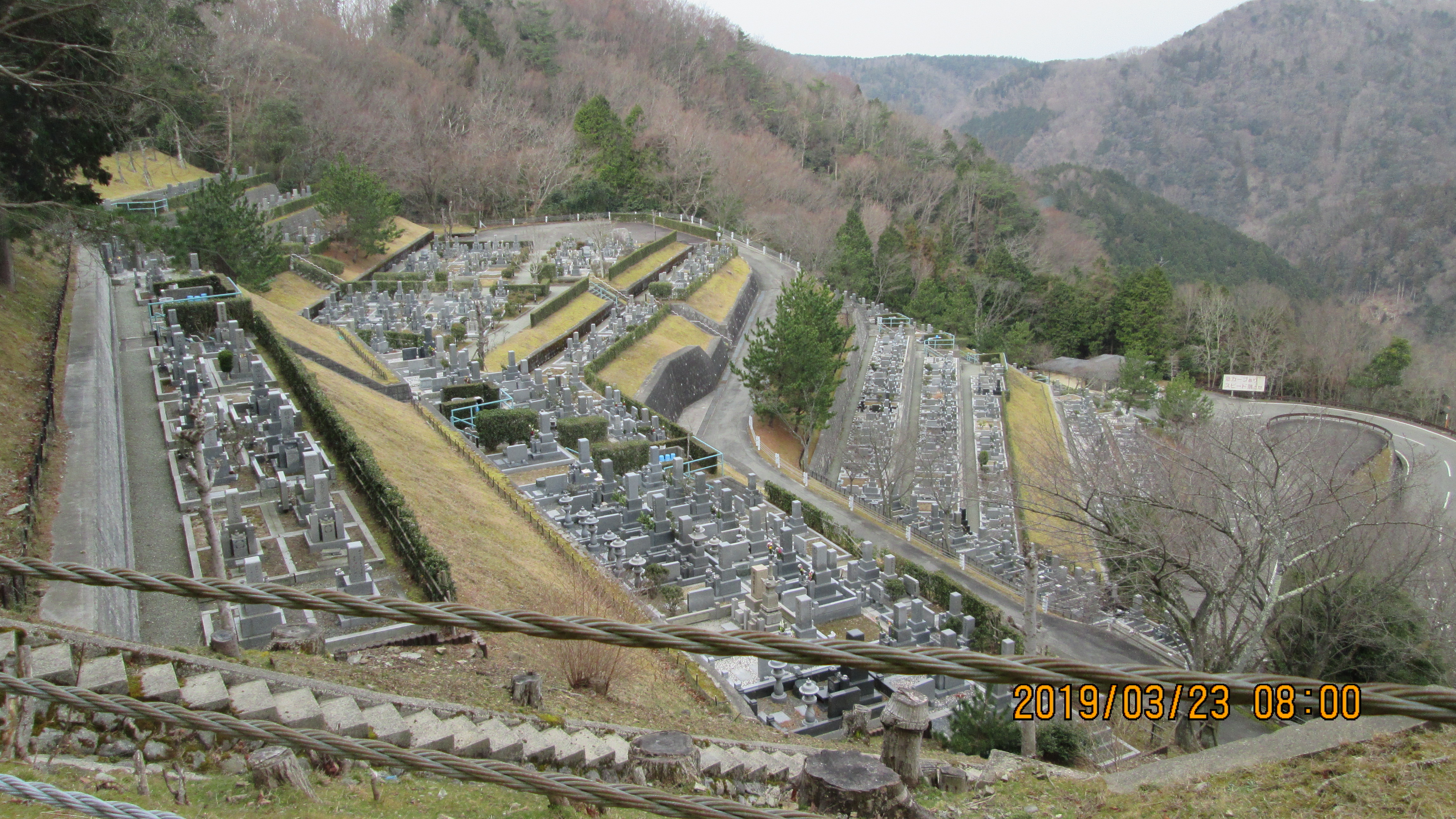 階段墓域・2番枝道・6区墓所風景