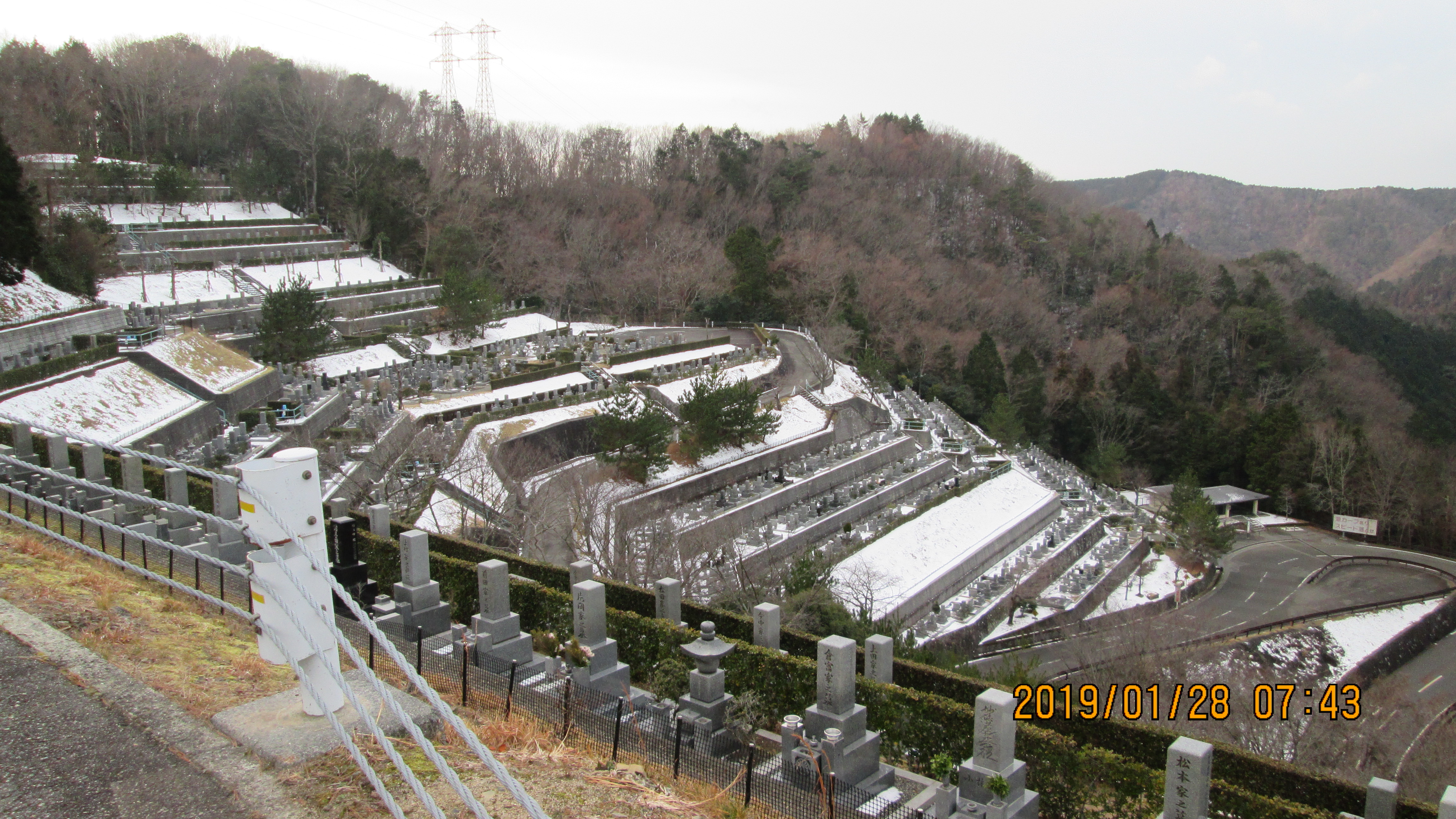 階段墓所・3番枝道、6区4番～風景