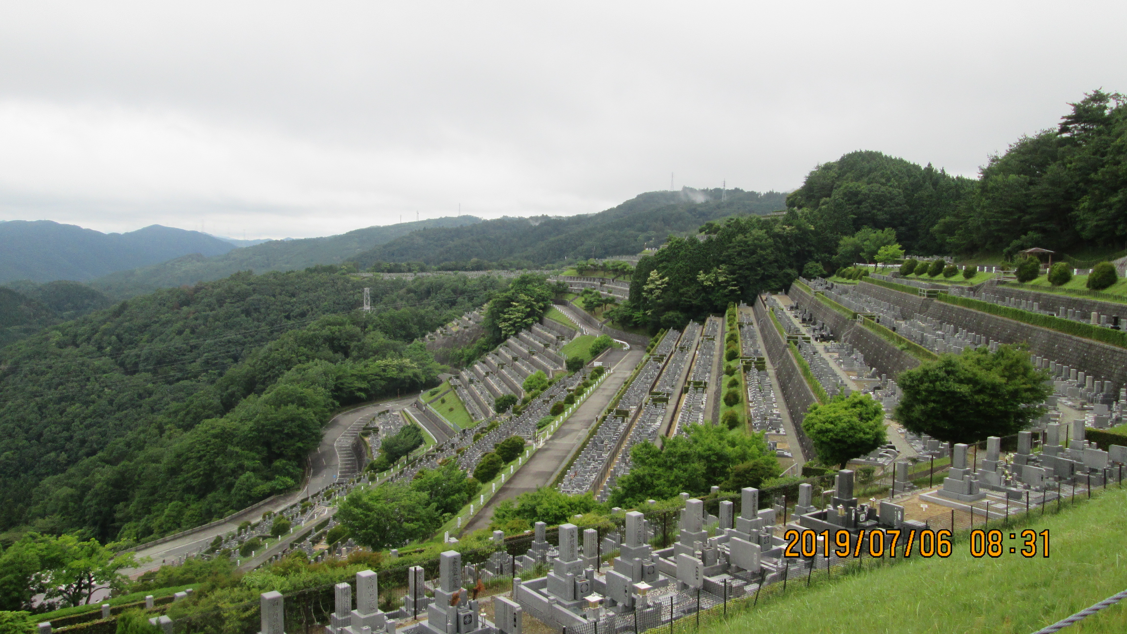 階段墓域・7区3番上段駐車場～