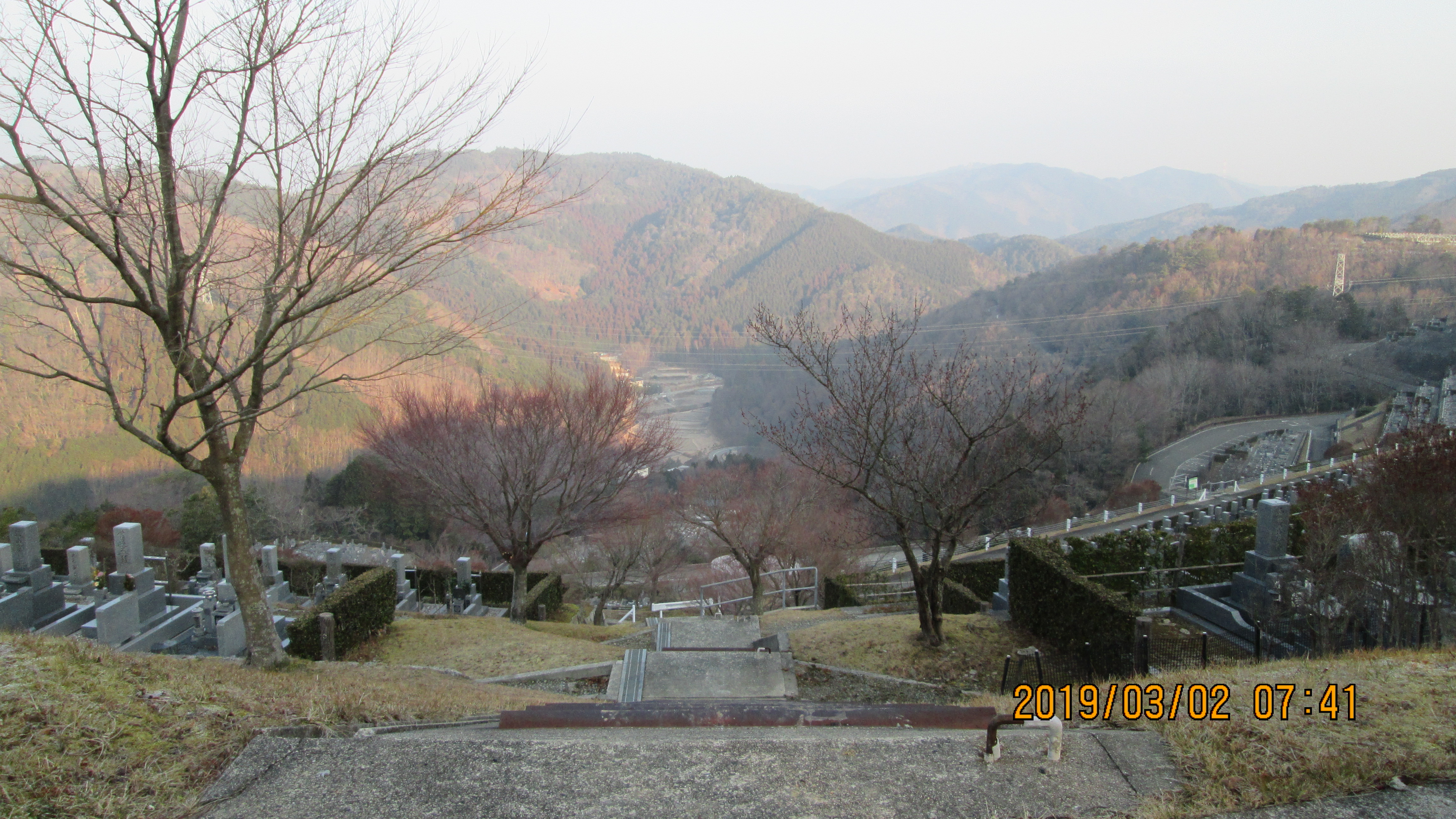 階段墓所・7区7番駐車場～風景