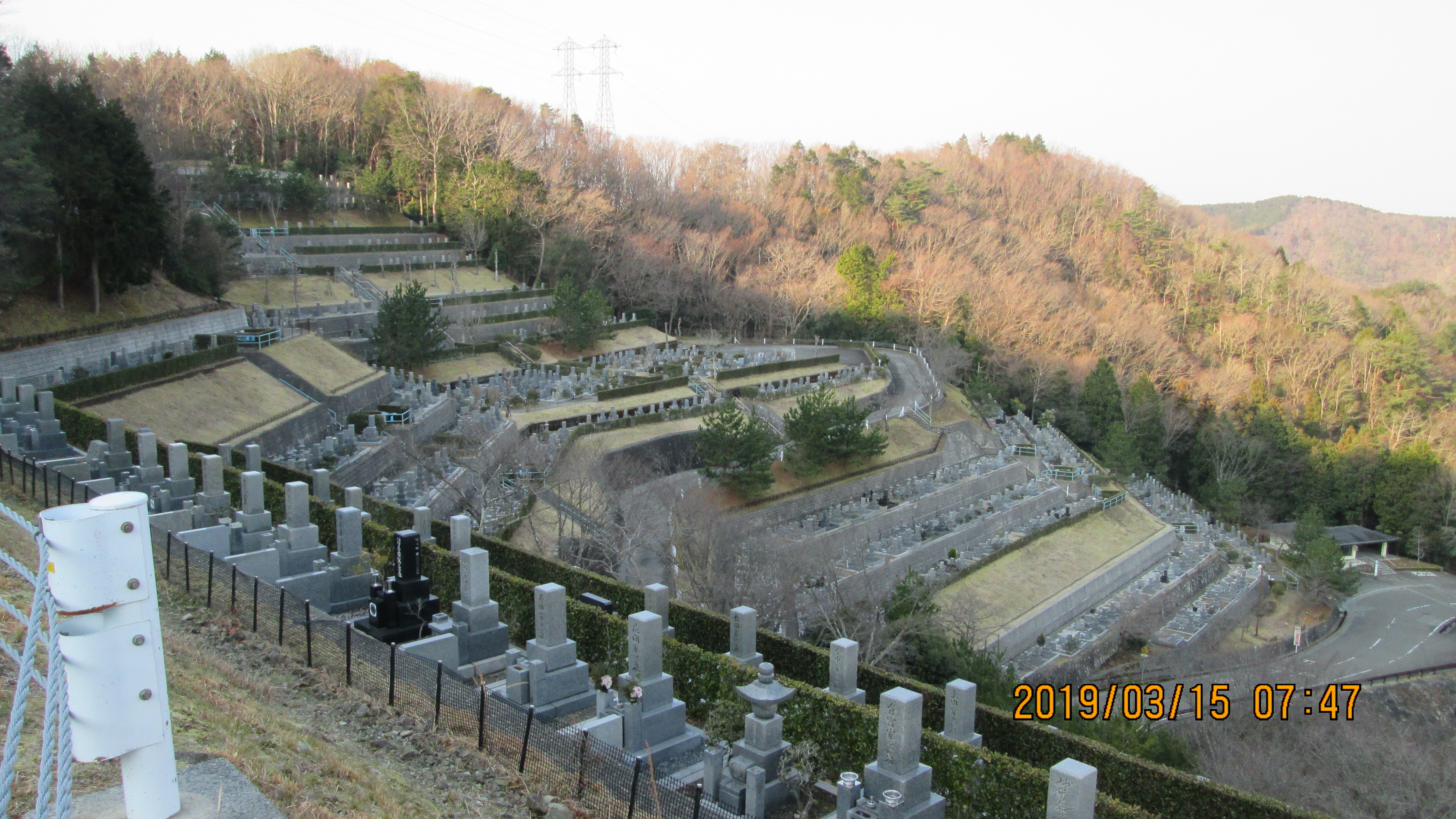 階段墓域・3番枝道～風景