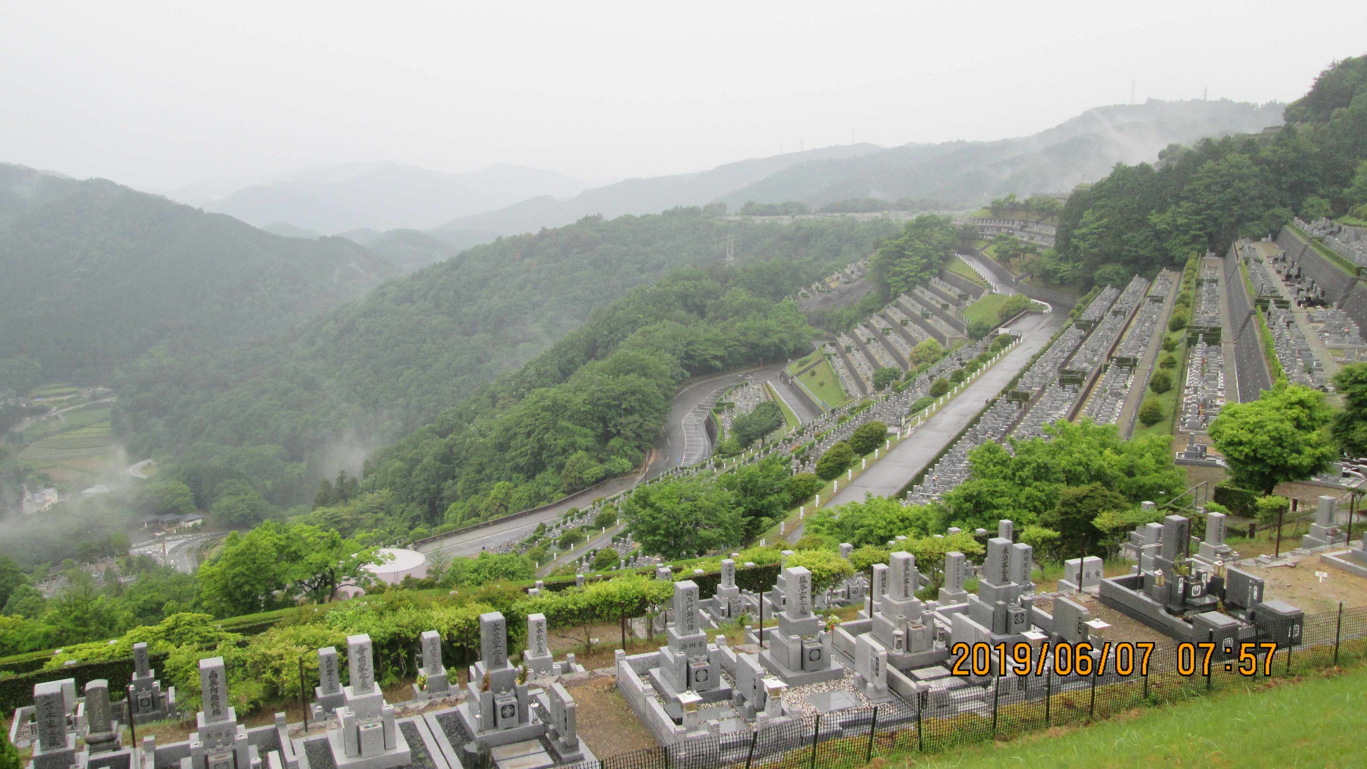 階段墓域・7区3番上段駐車場～撮影