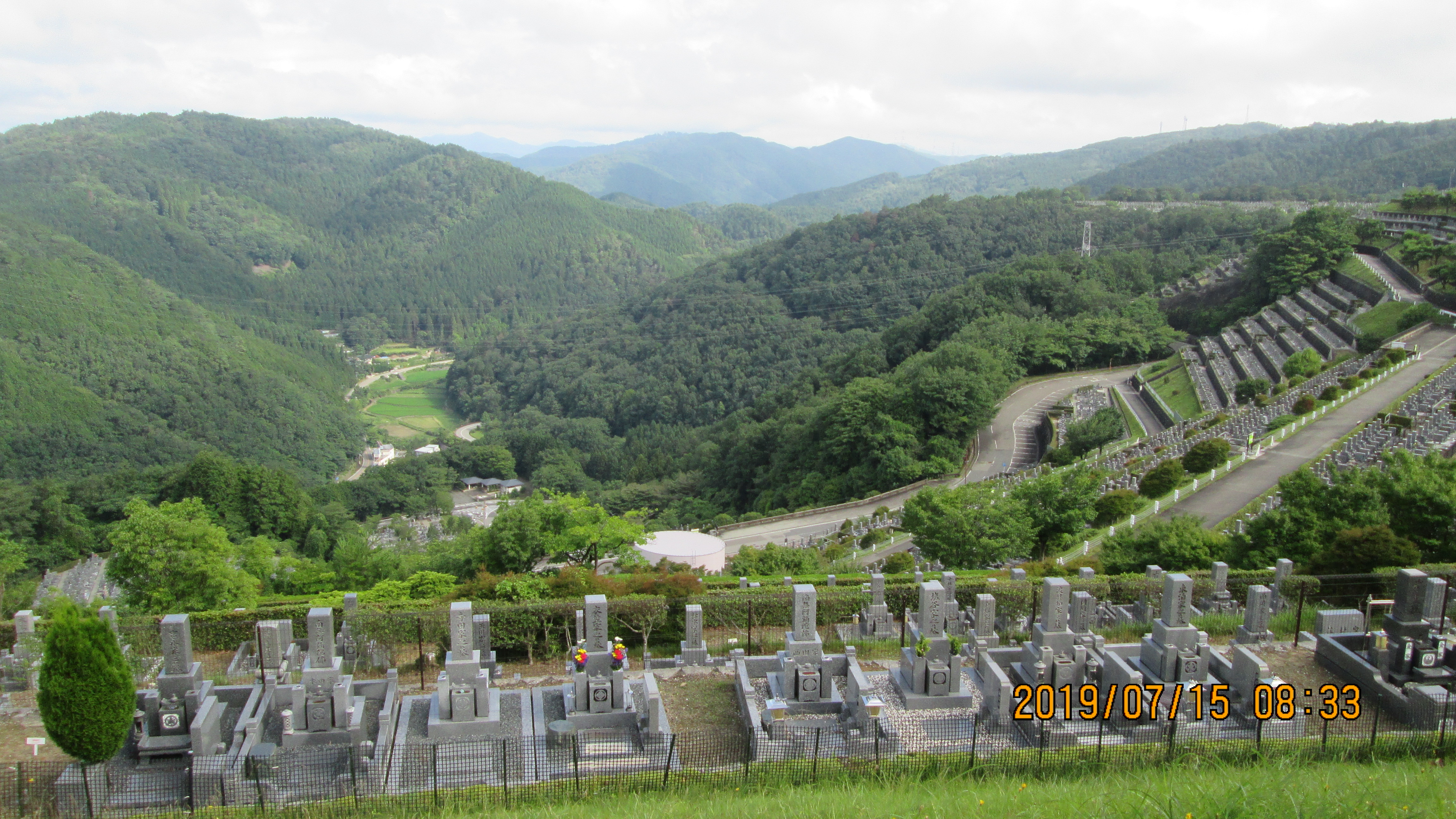 階段墓域・7区3番上段駐車場～撮影