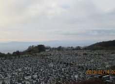 11区1番墓所からの園内風景