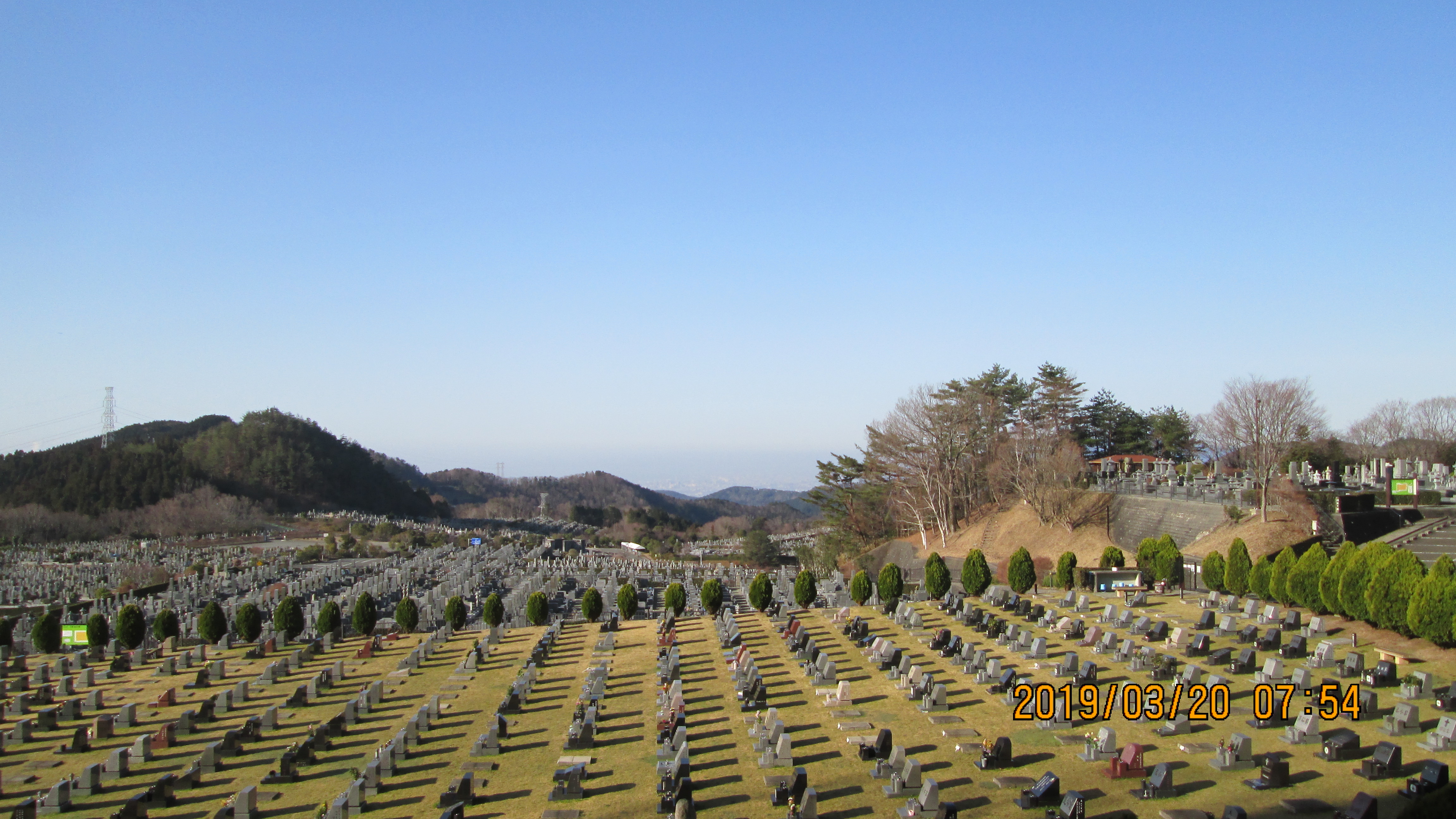 一般墓域・11区2番芝生墓所～風景