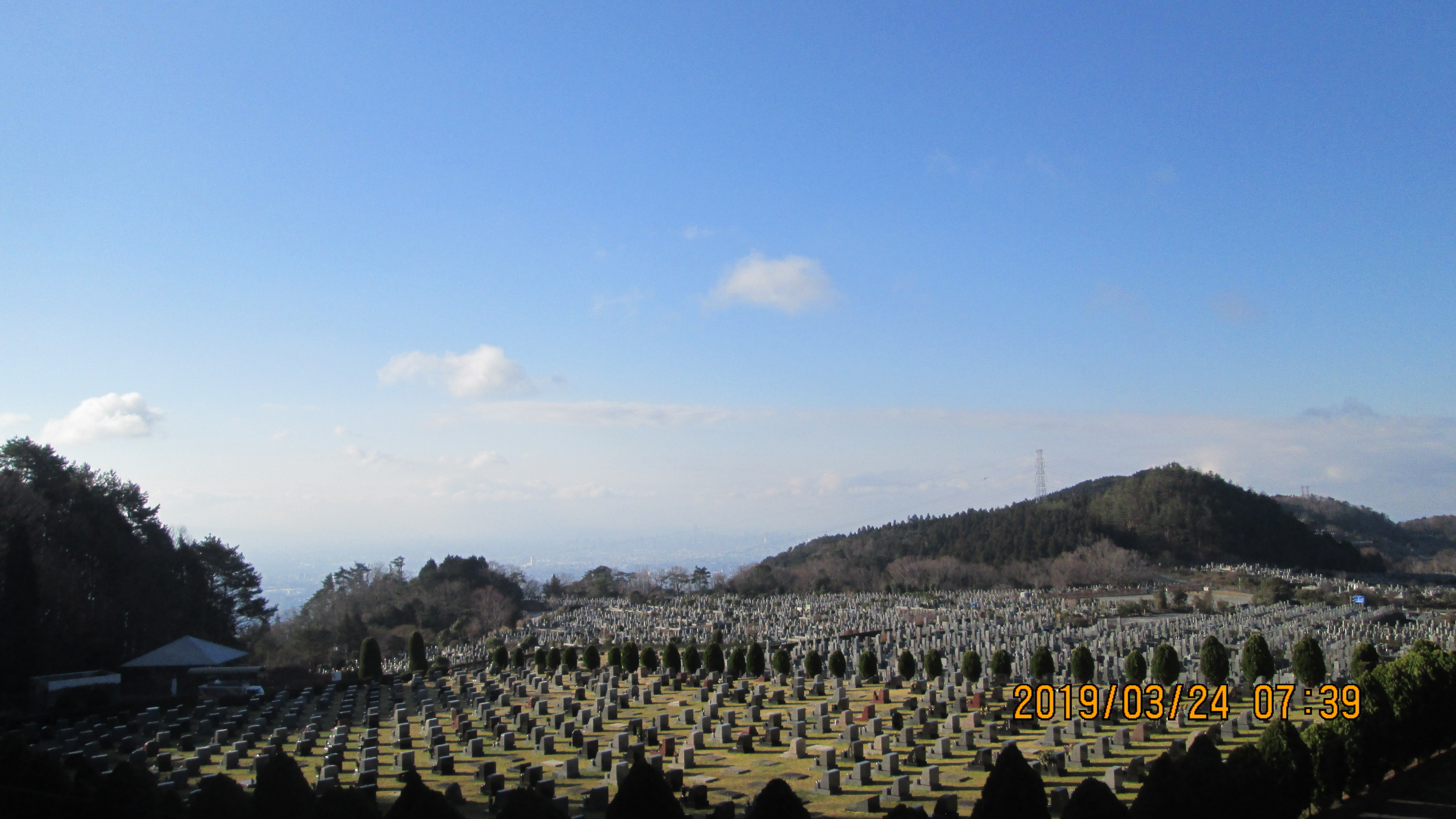 一般墓域・11区2番芝生墓所から