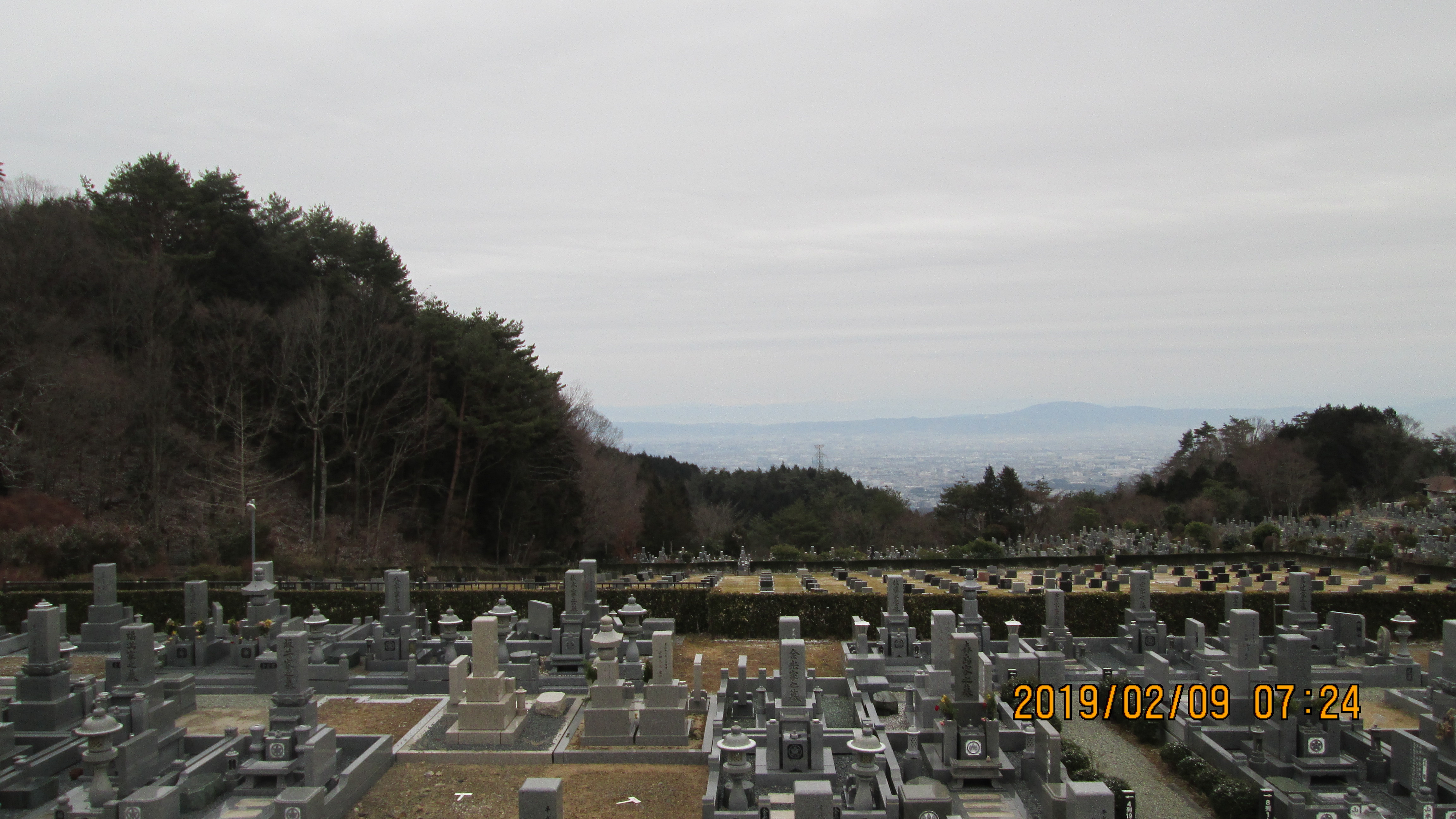 11区3番墓所から風景①「東南向」