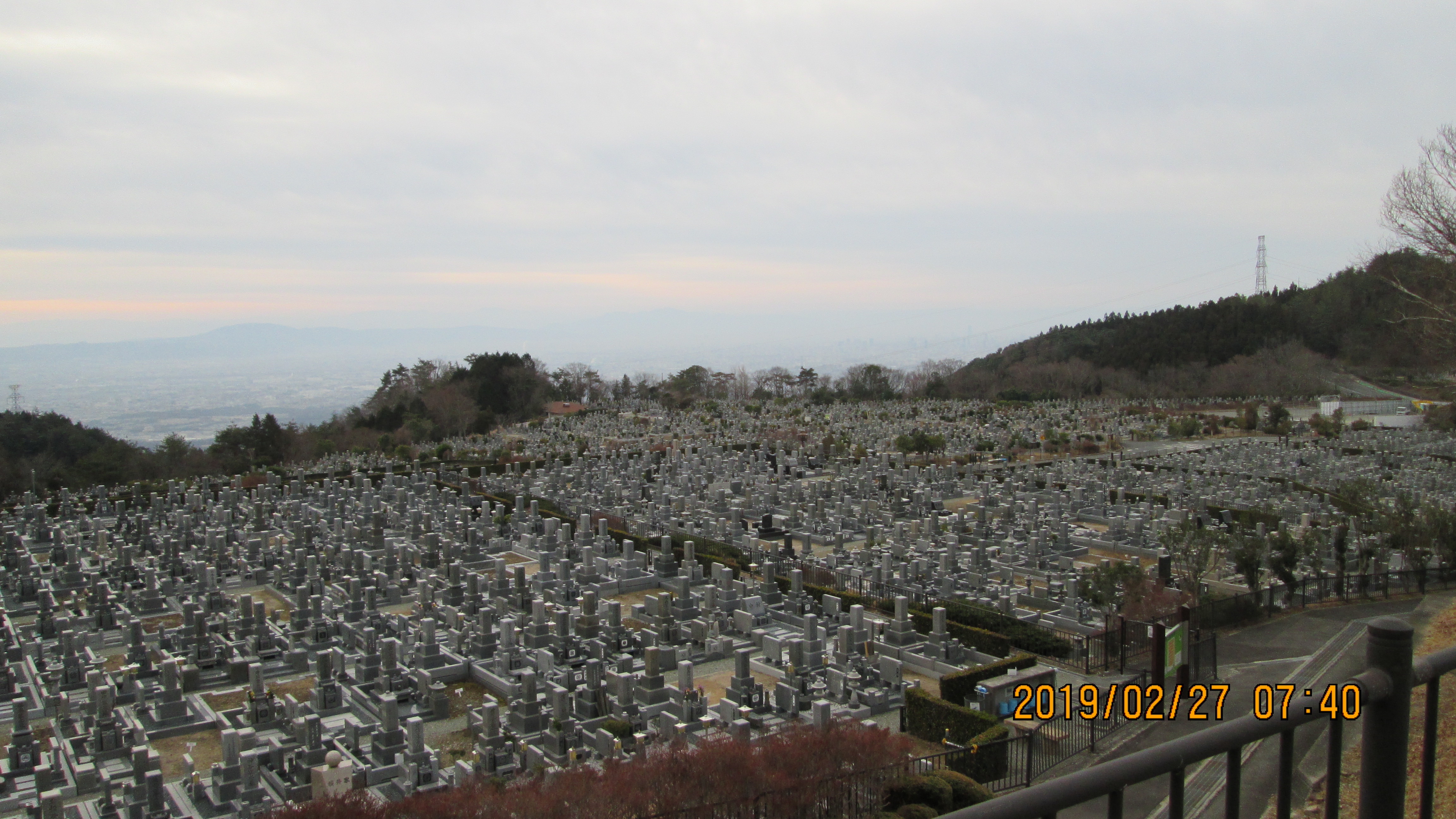 11区1番墓所から・南向き風景
