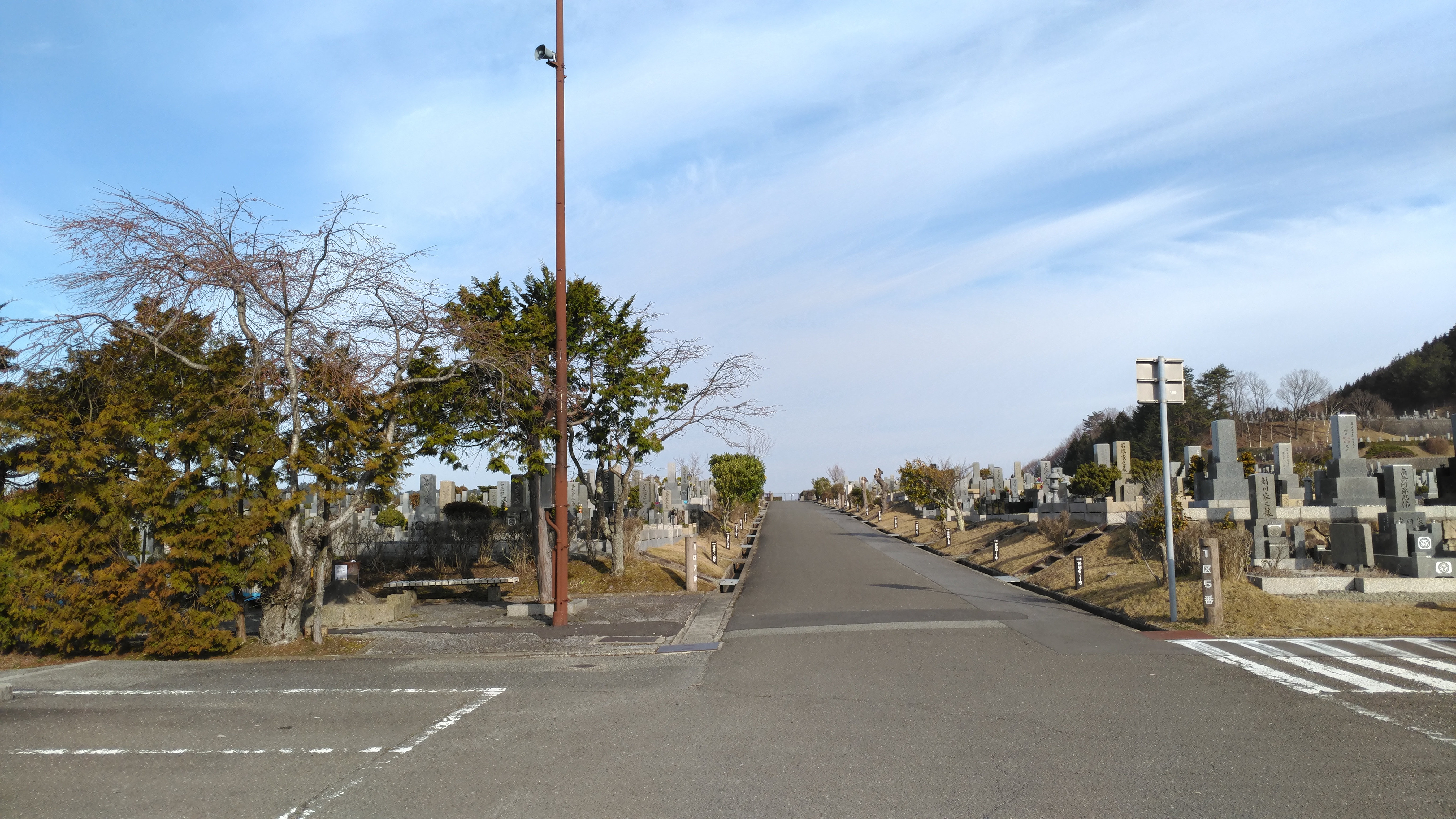 一般墓域・1区8番駐車場～風景