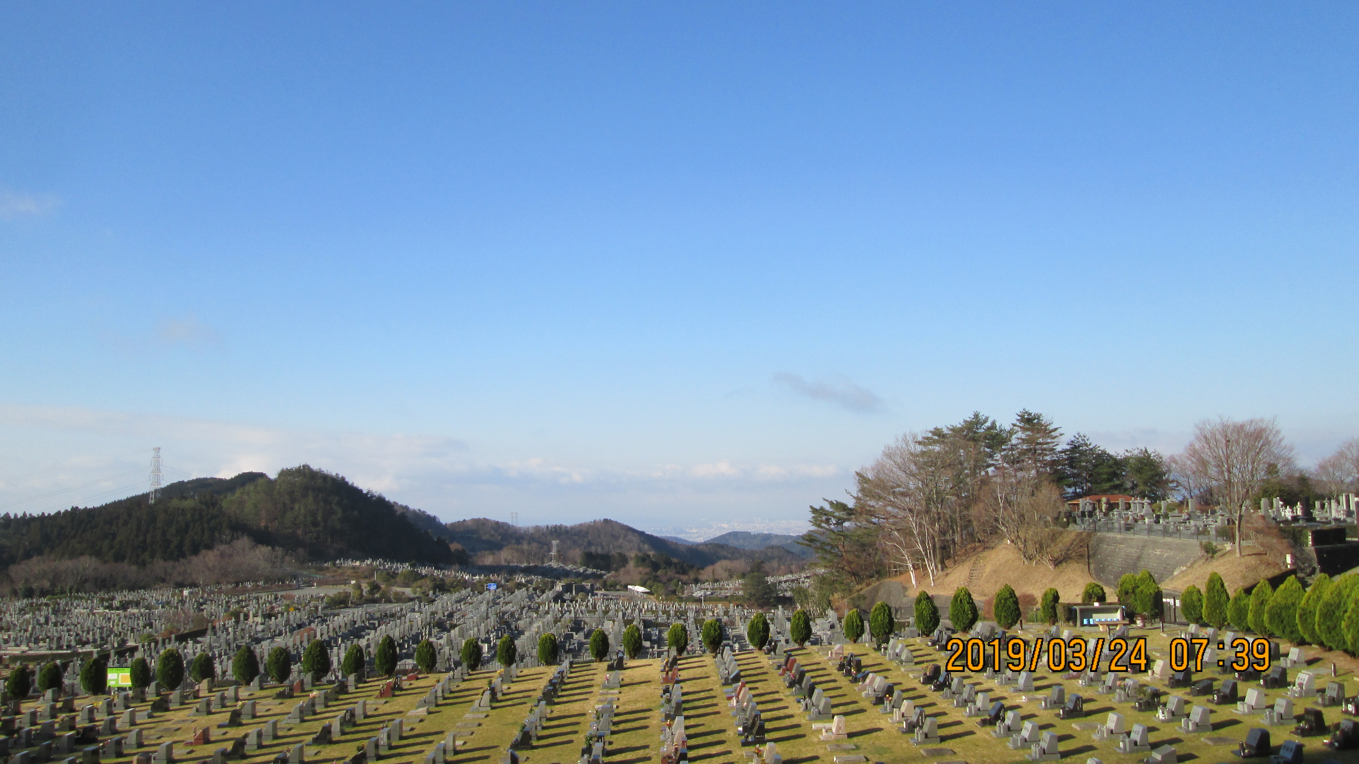 一般墓域・11区2番芝生墓所から