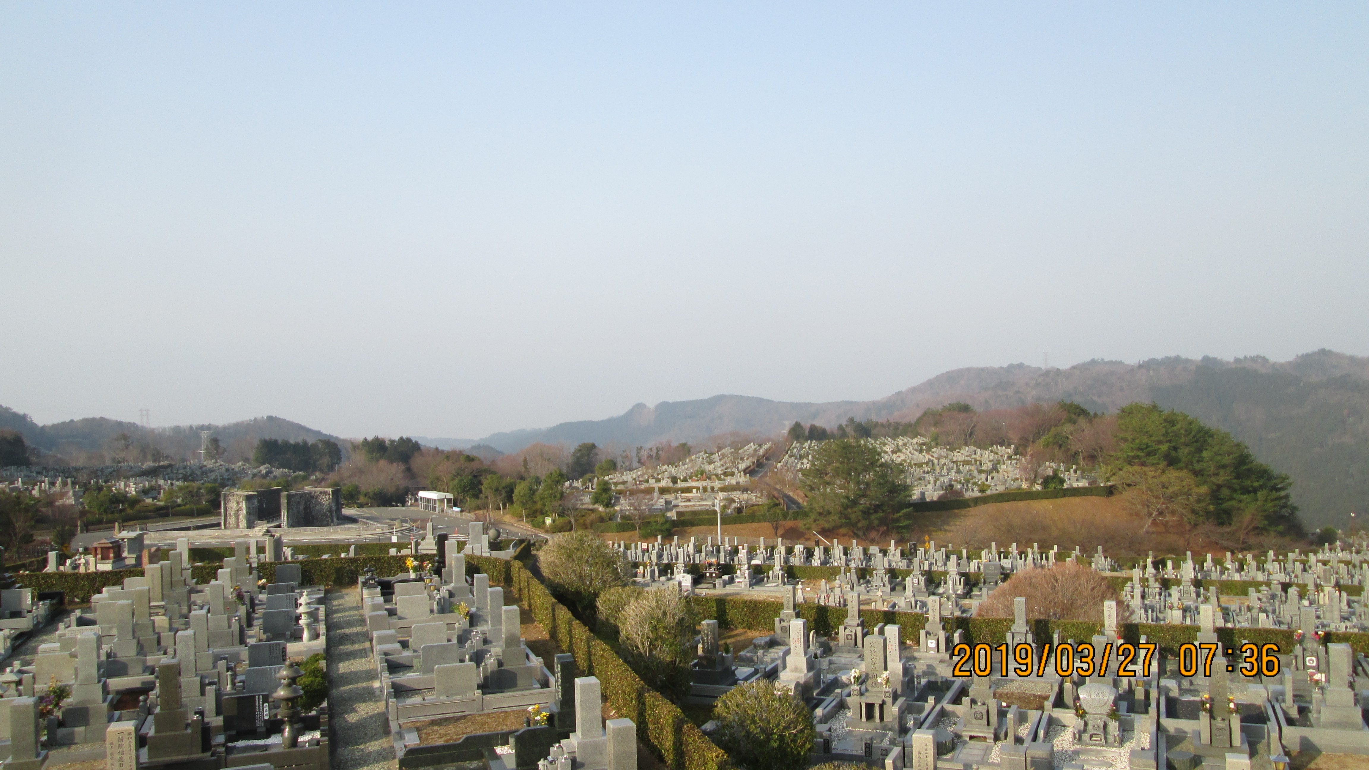 一般墓域・11区7番墓所からの風景