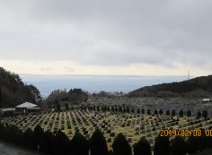 11区2番芝墓所からの霊園風景