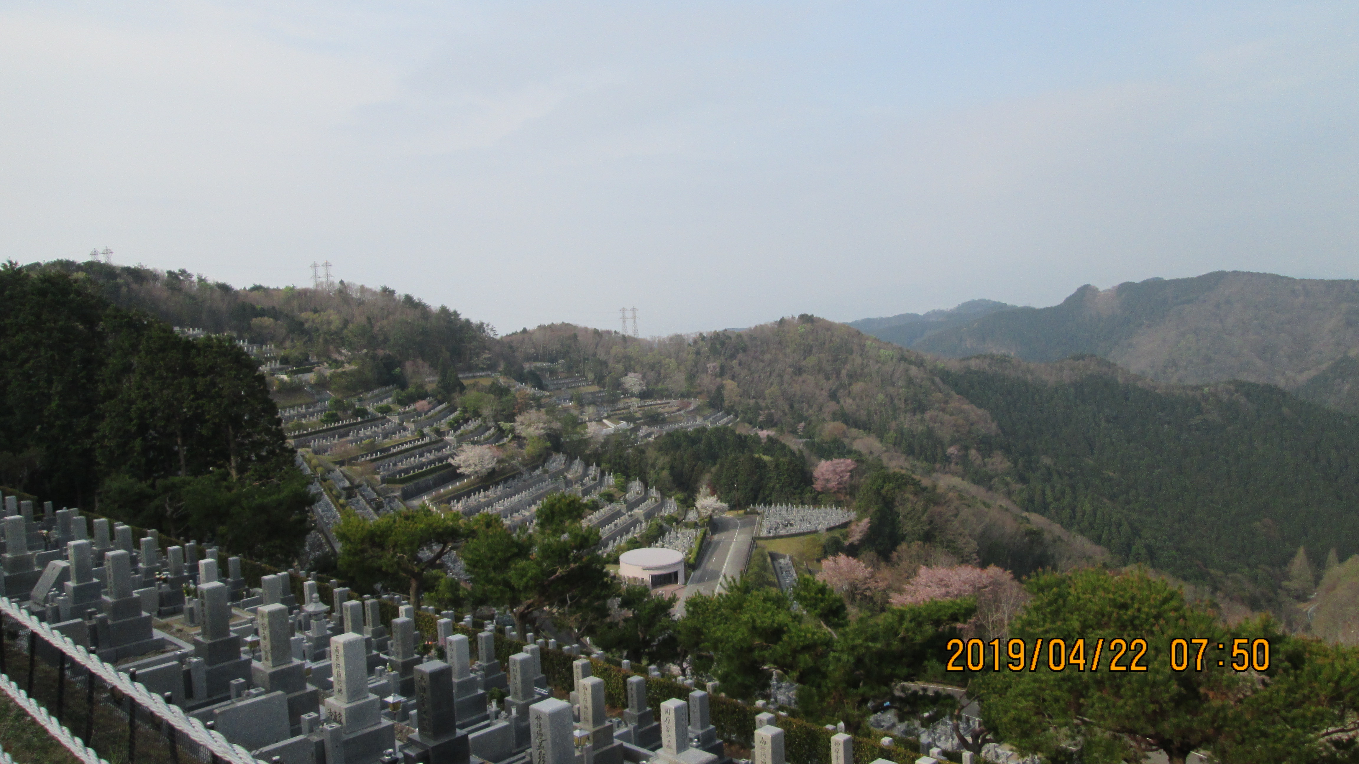 階段墓域・1番枝道～風景