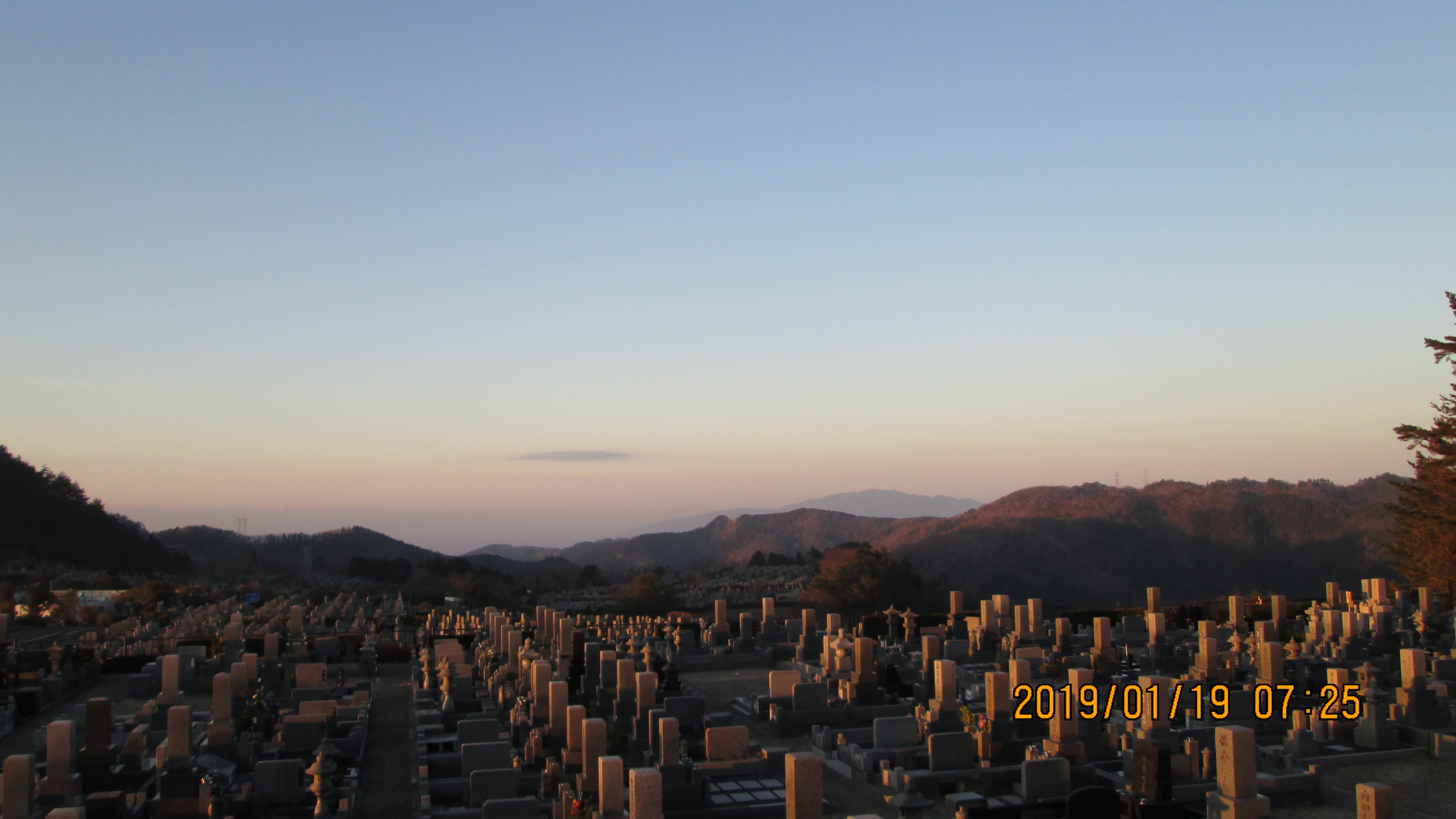 11区4番墓所から南の風景③