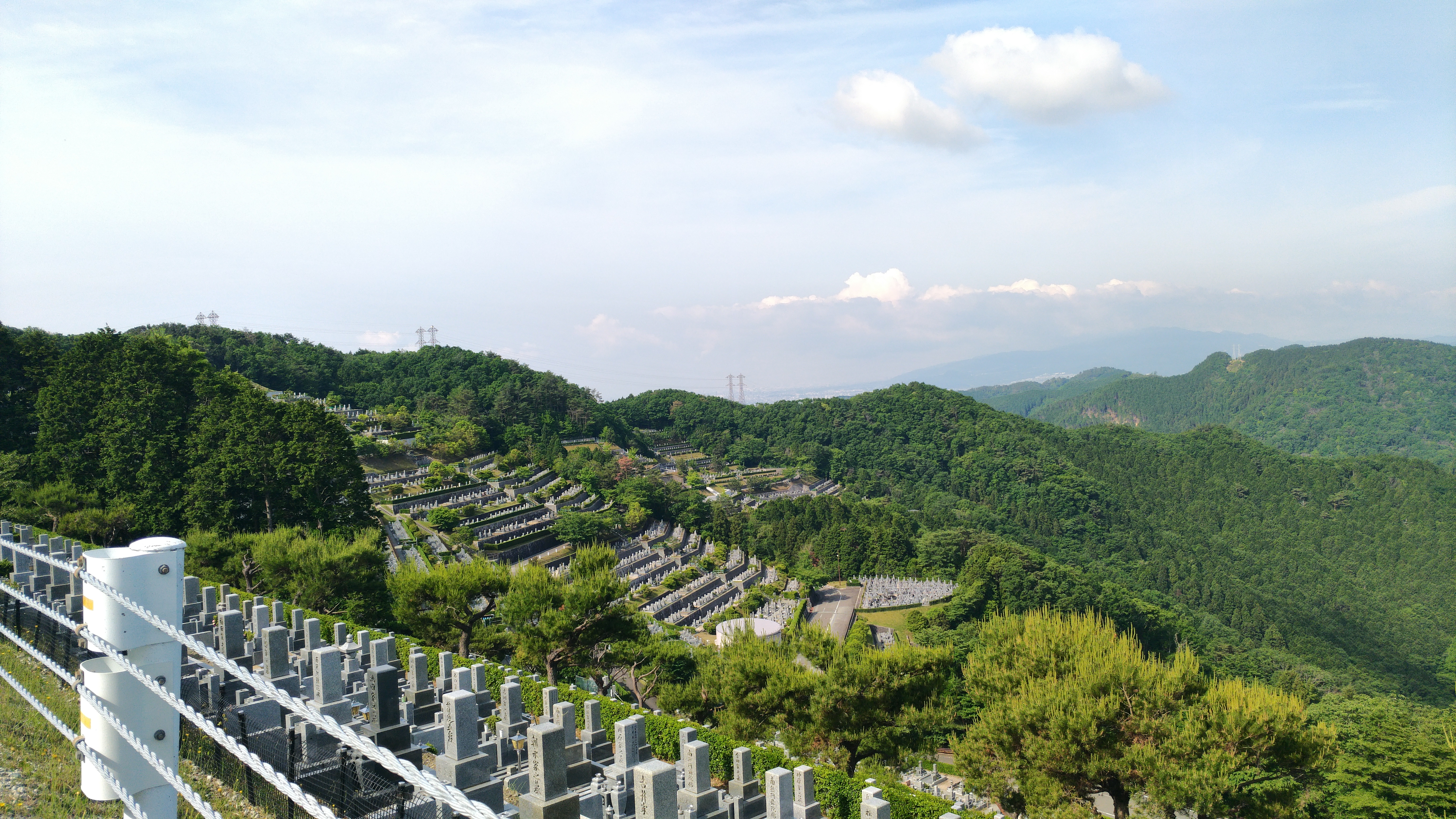 階段墓域・8区4番枝道駐車場～