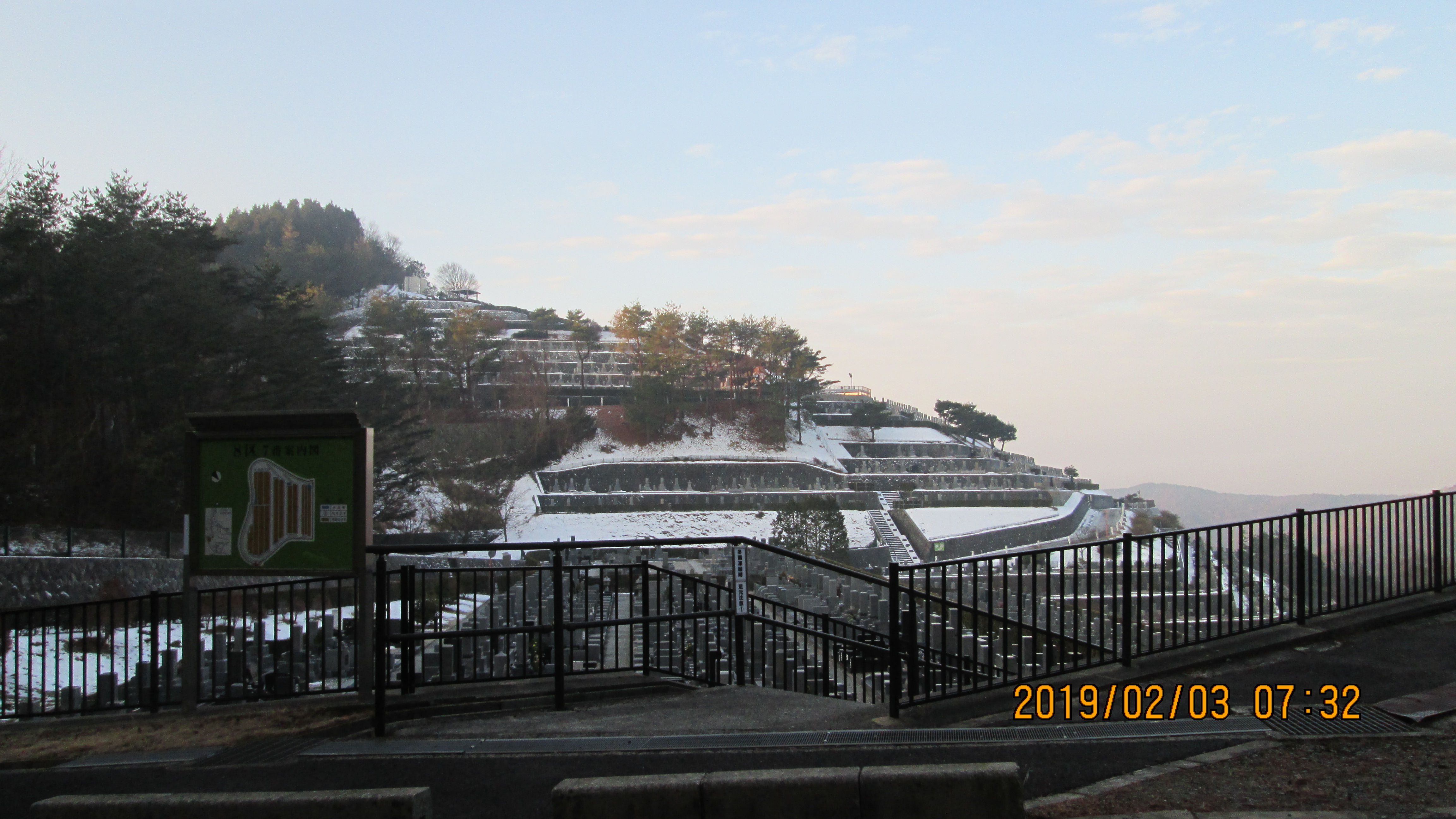 階段墓所：8区墓所風景