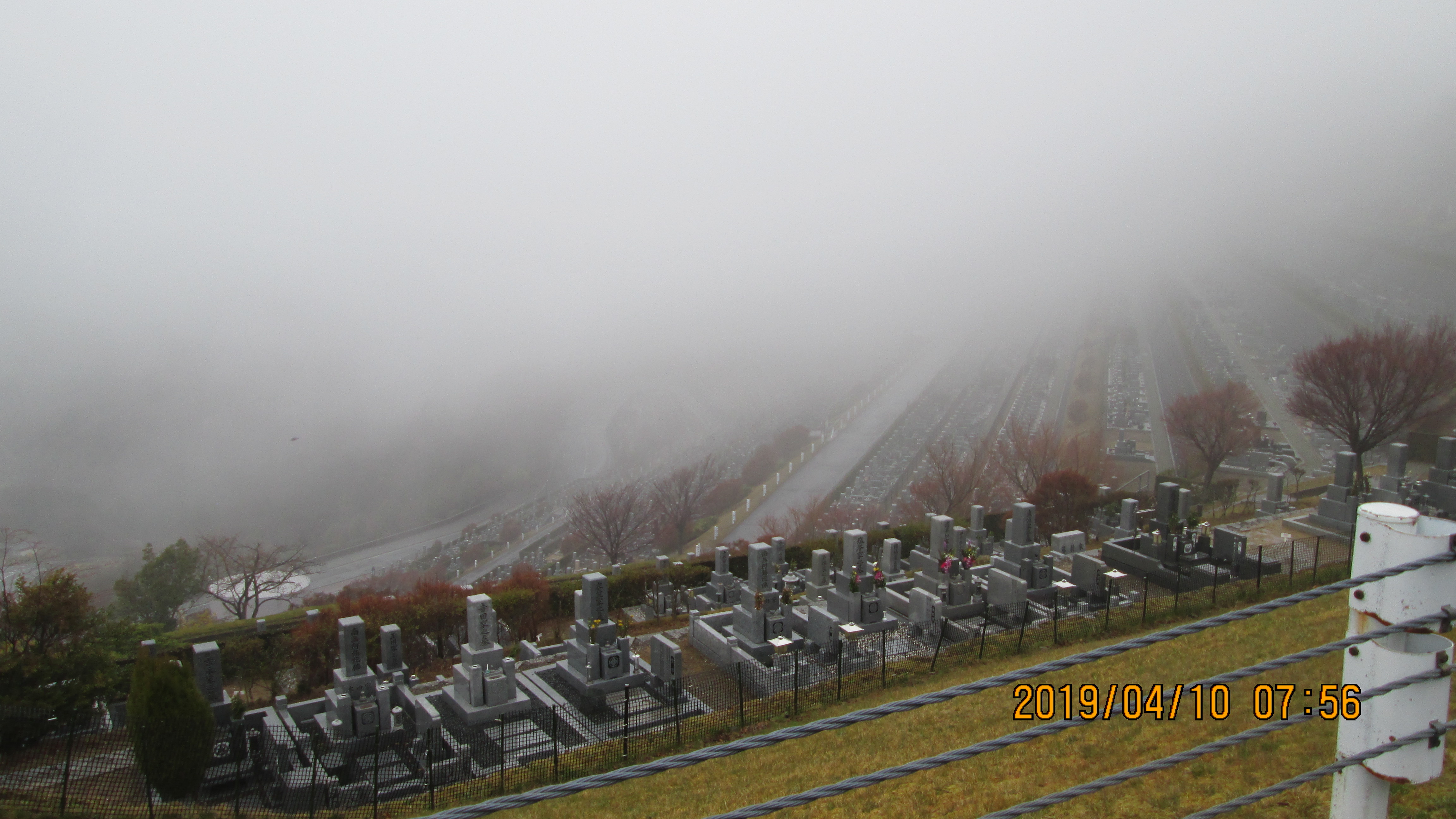 階段墓域・7区3番上段駐車場～風景