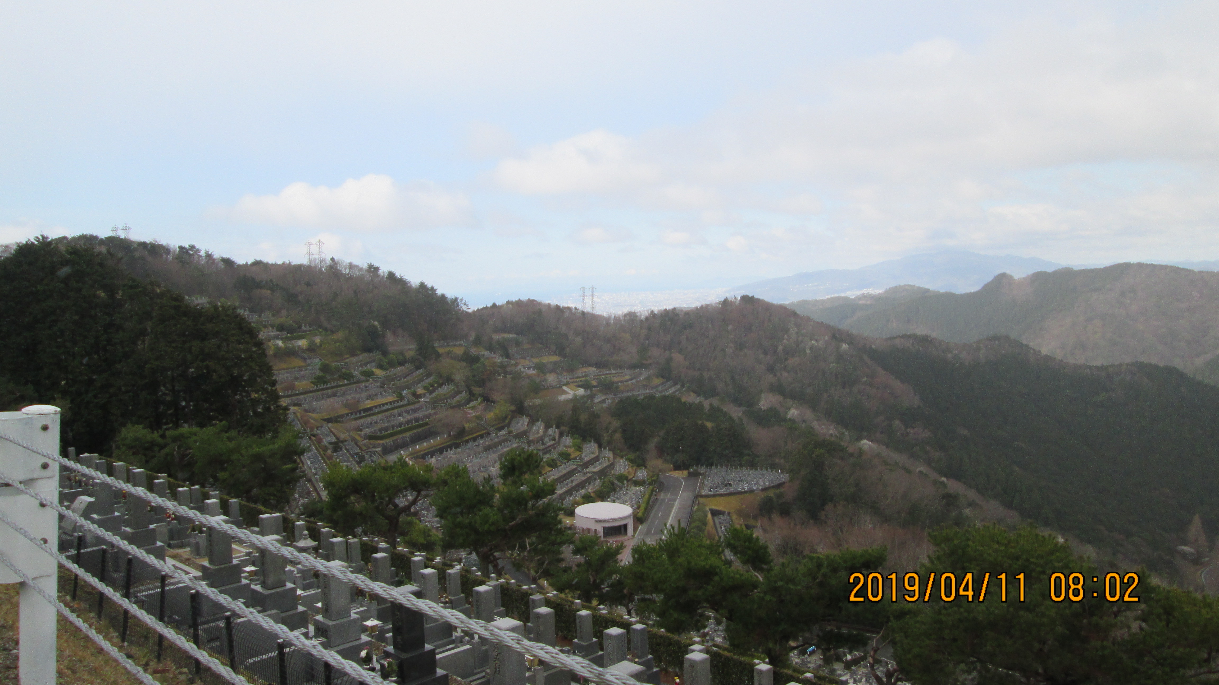 階段墓域・1番枝道～風景