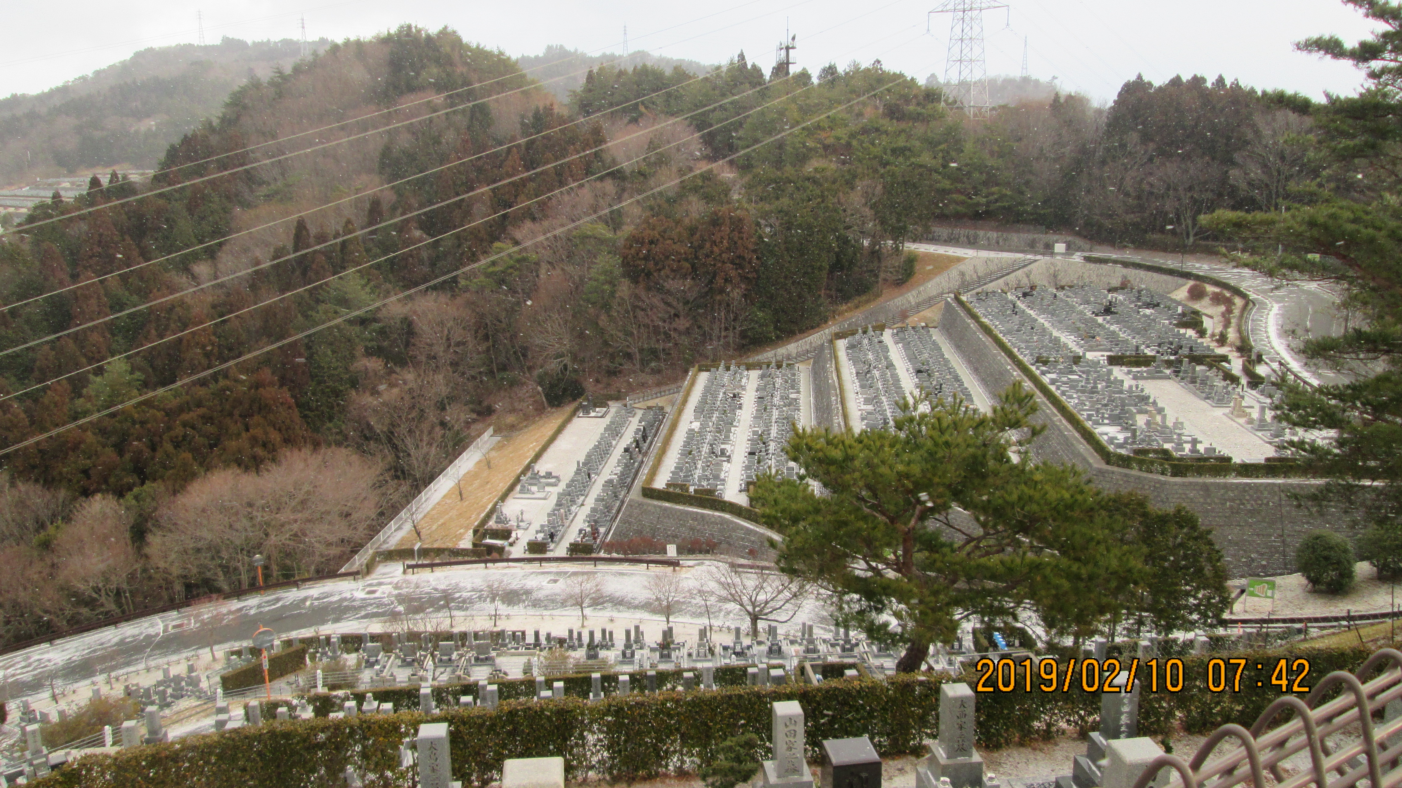 階段墓所：8区4番駐車場～風景