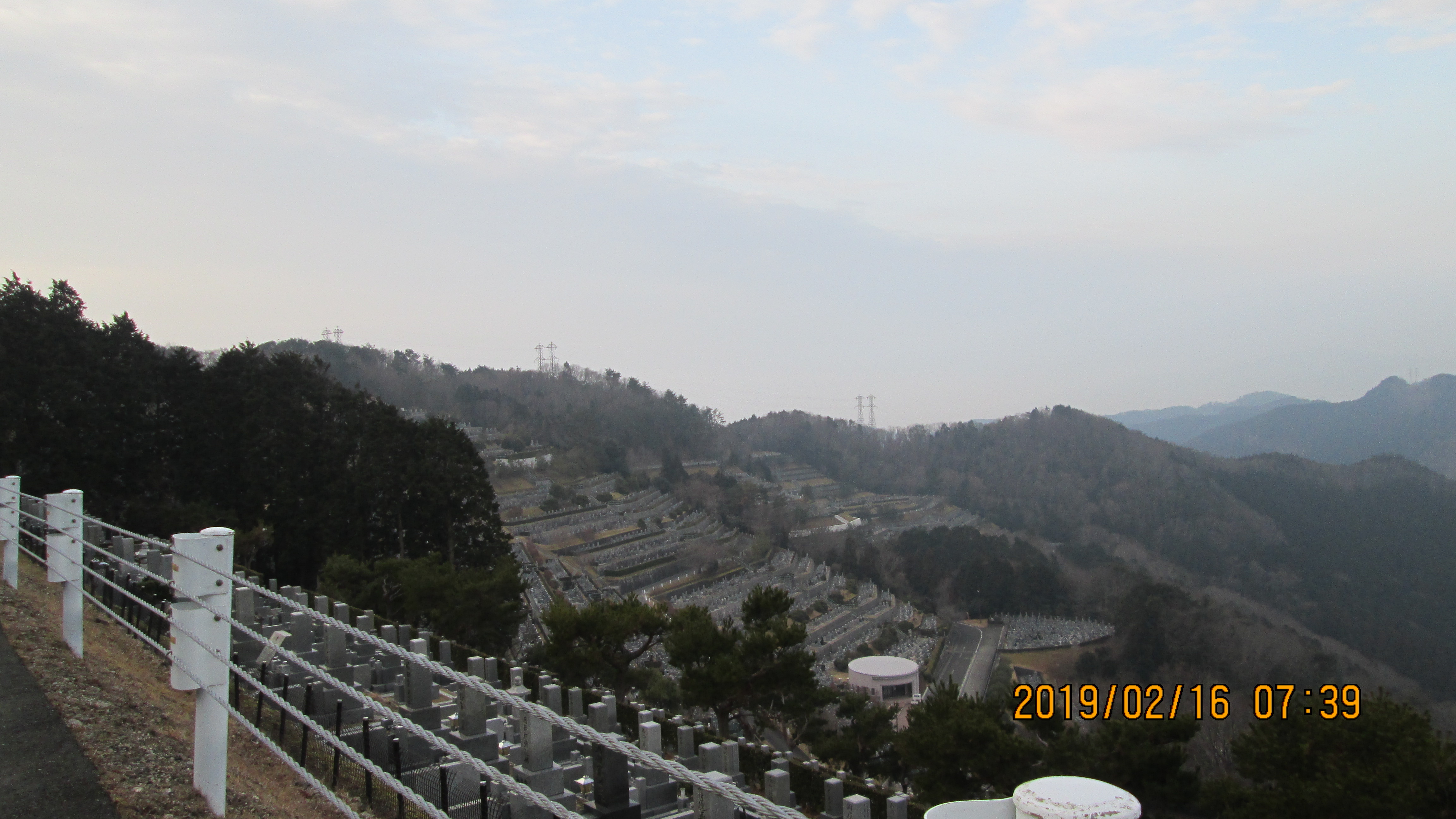 階段墓所：1番枝道からの風景