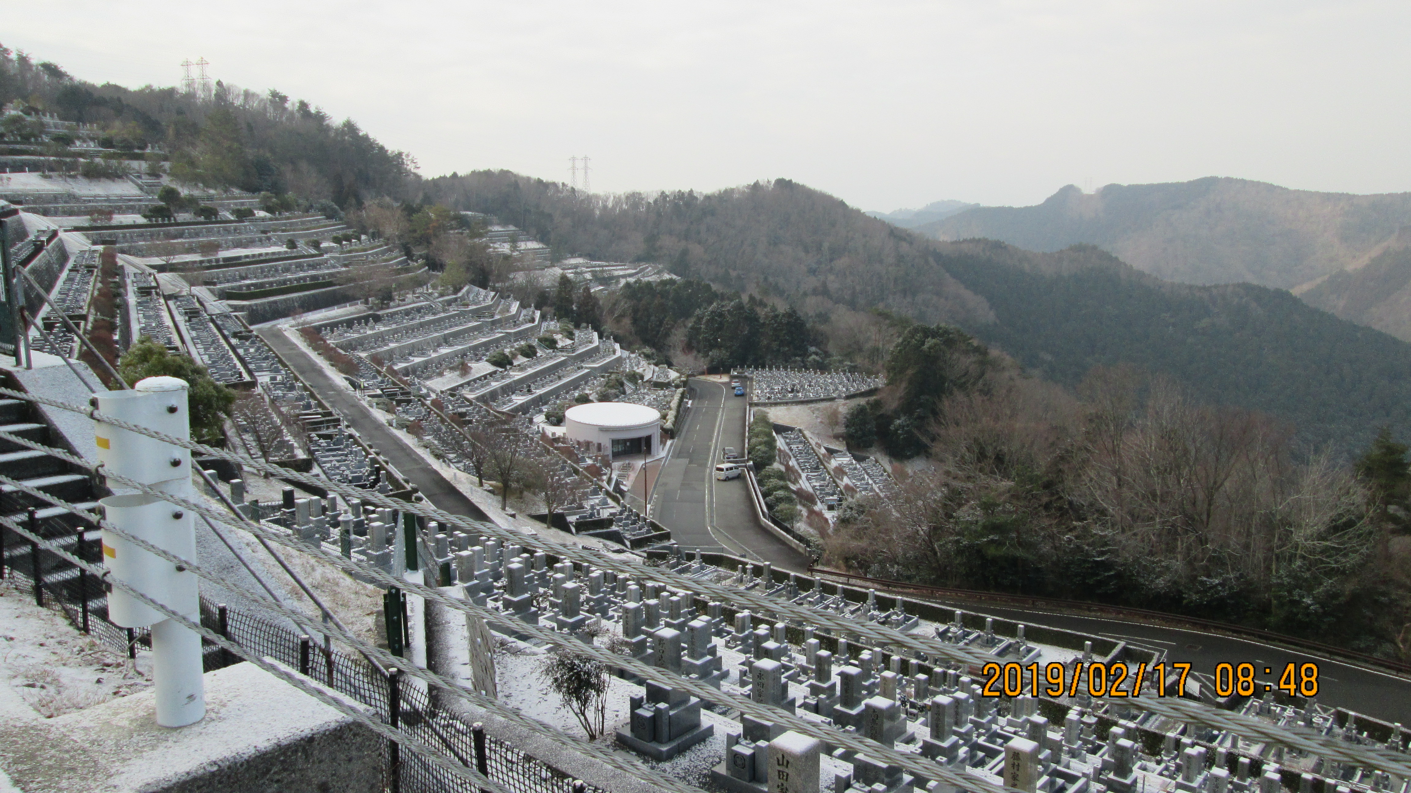 階段墓所：2番枝道からの風景