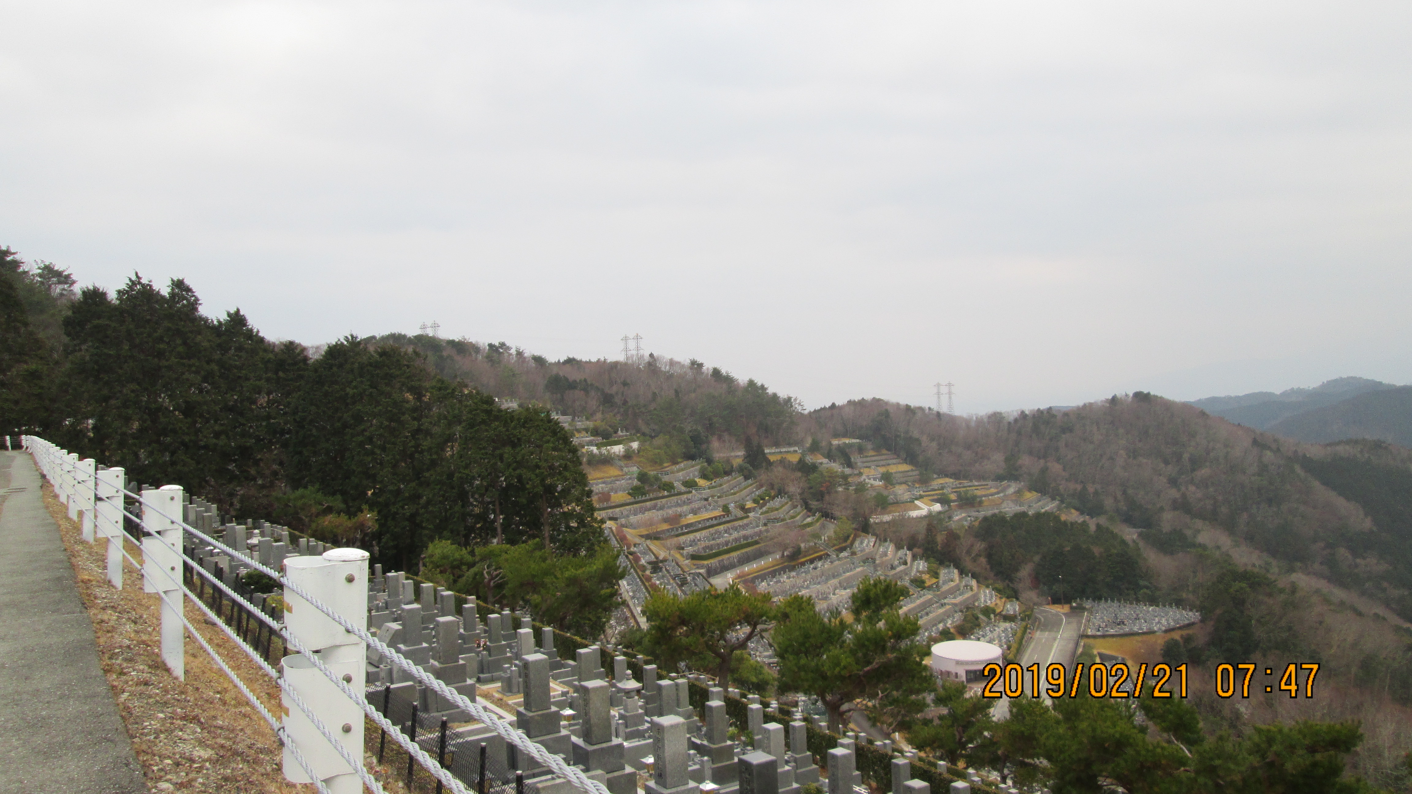階段墓所・1番枝道からの風景