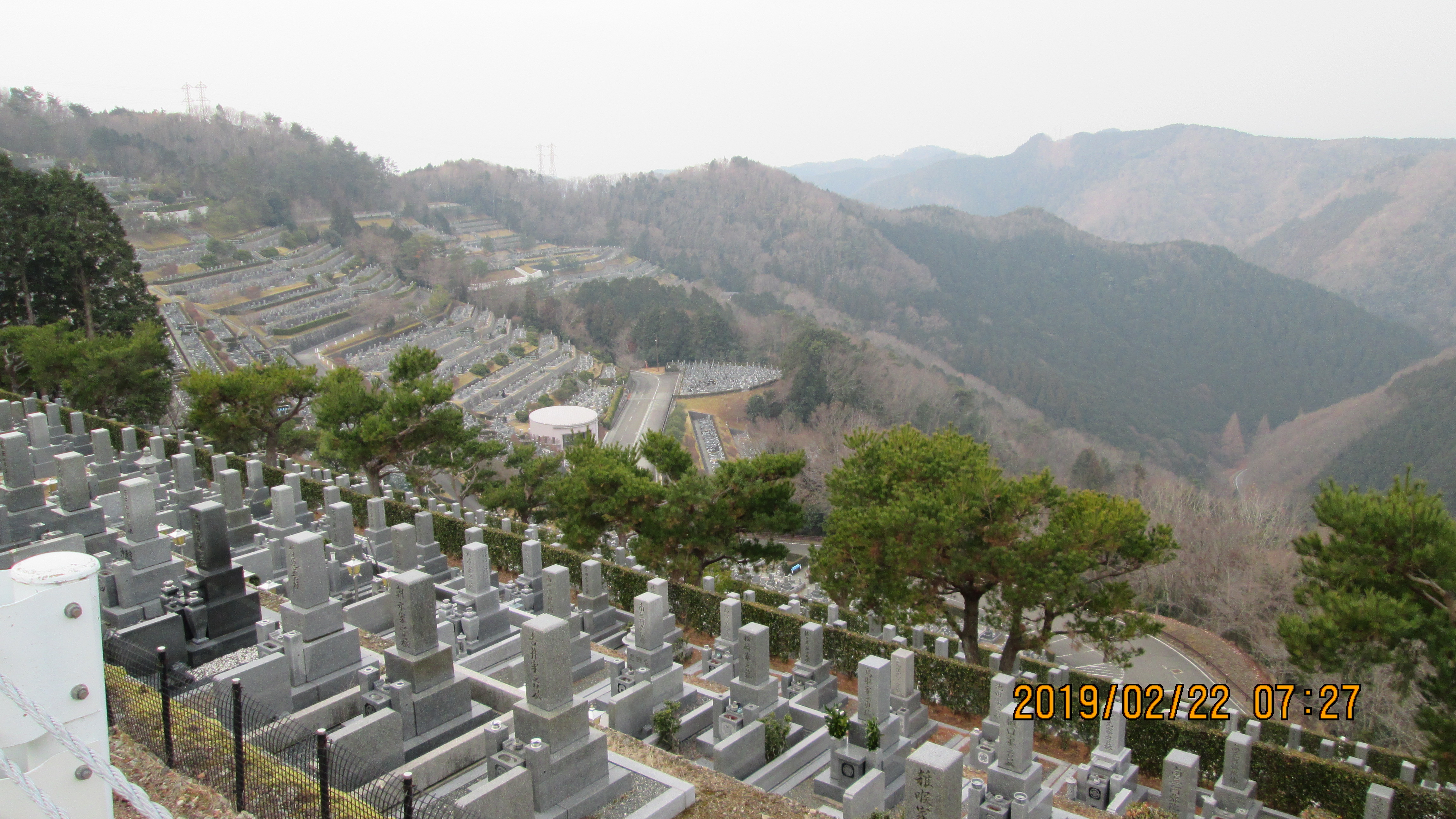 階段墓所・1番枝道からの風景