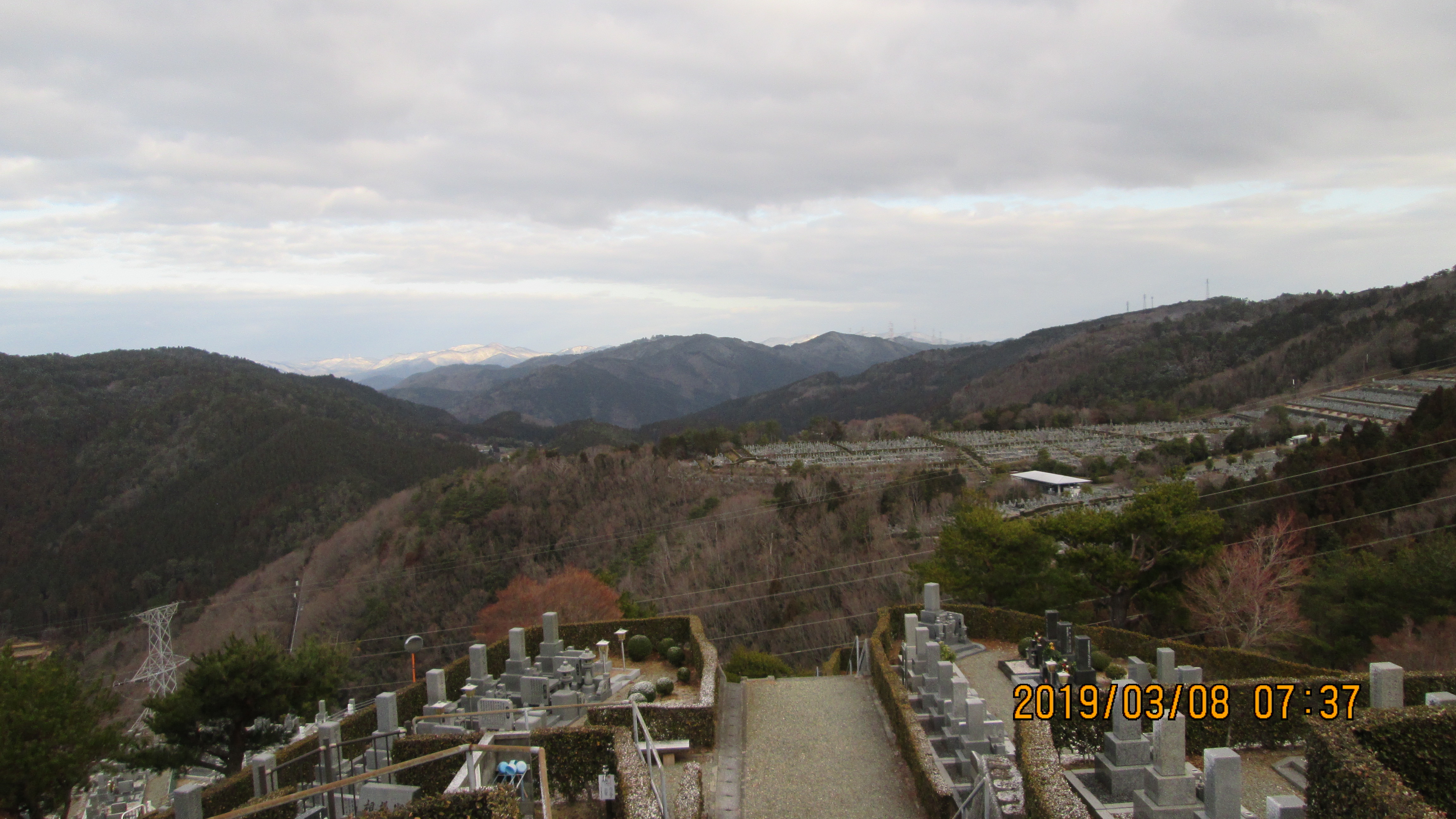 8区5番あずま家からの風景