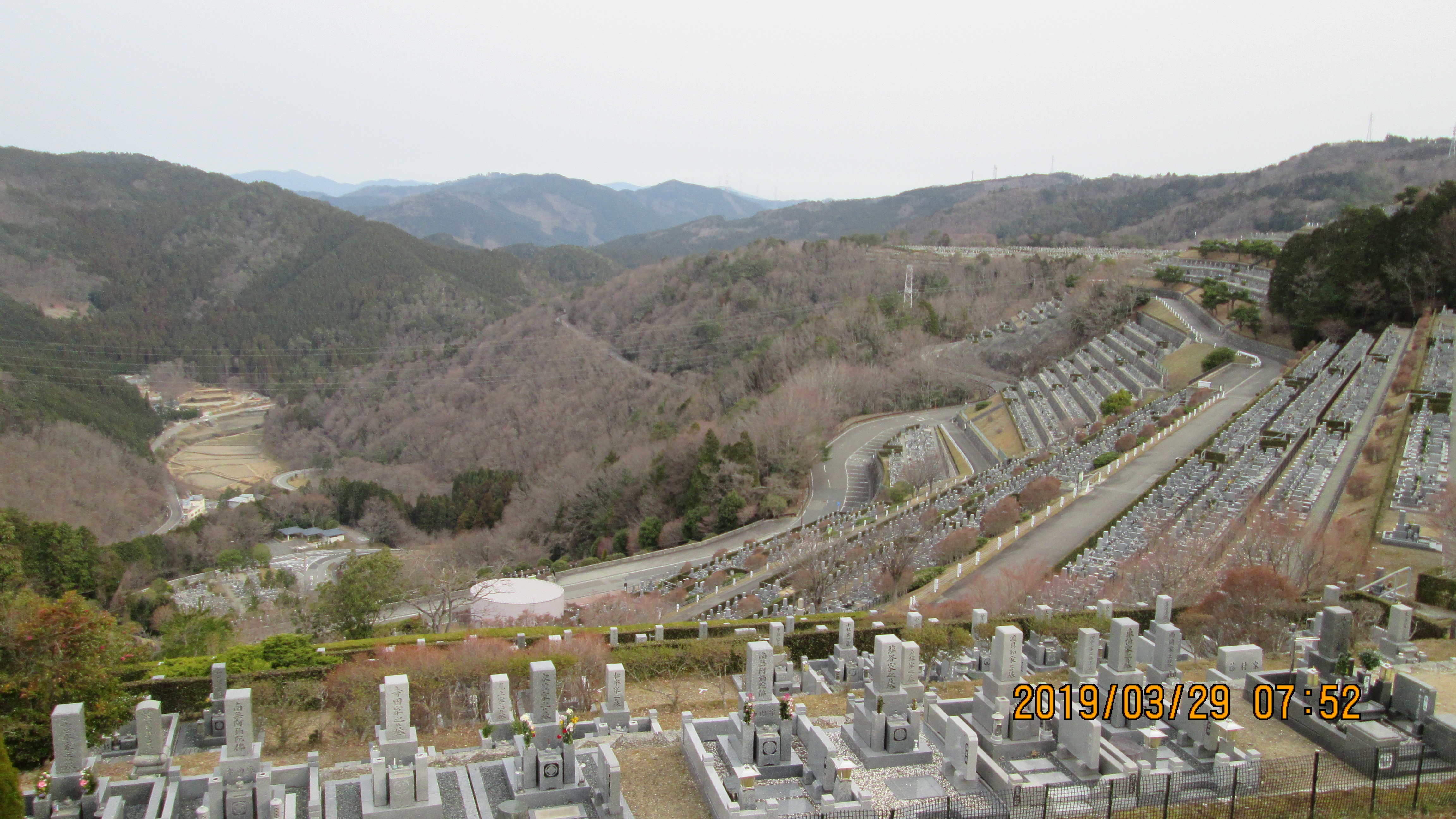 階段墓域・7区3番上段駐車場～風景