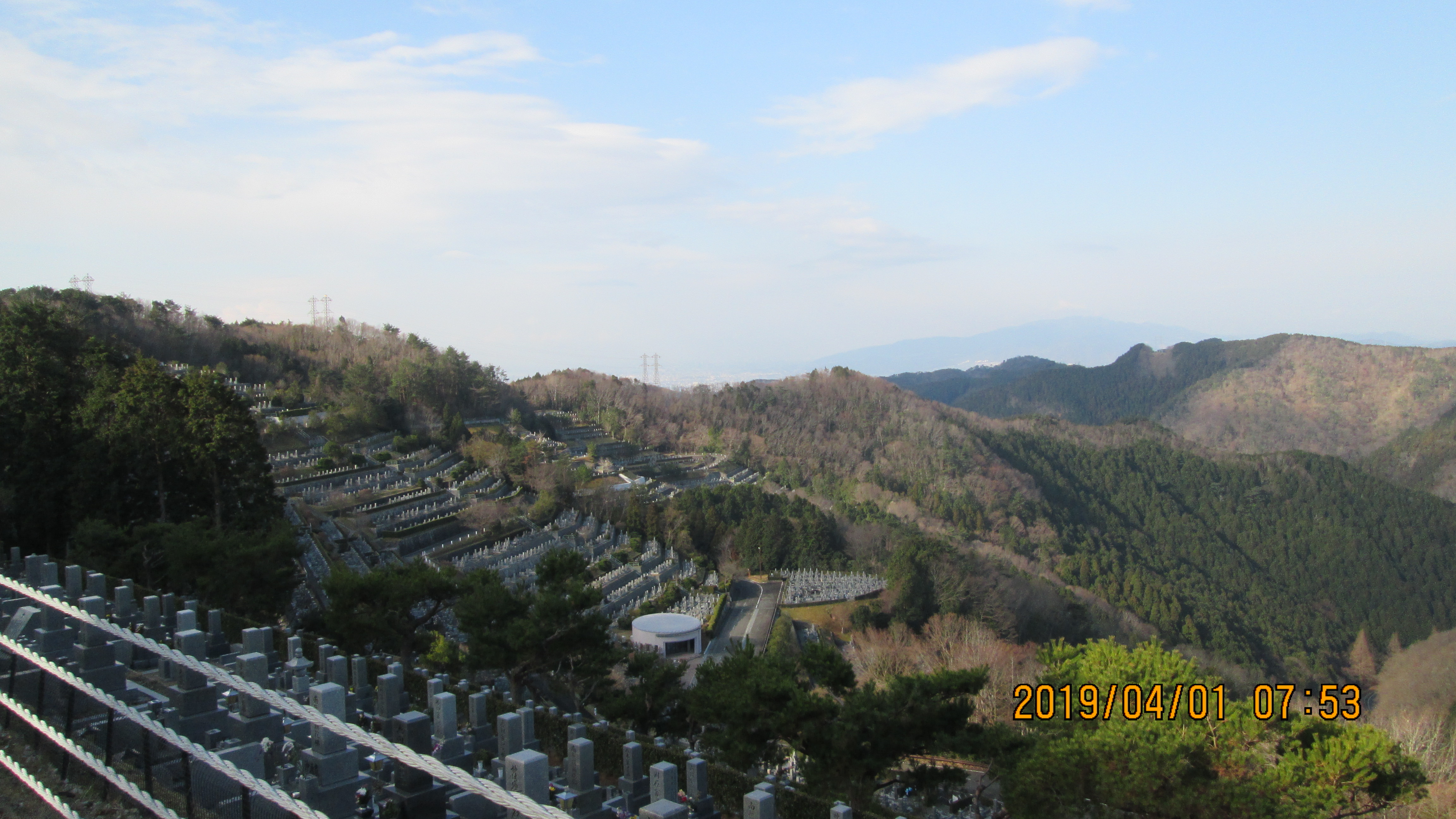 階段墓域・8区4番枝道～風景