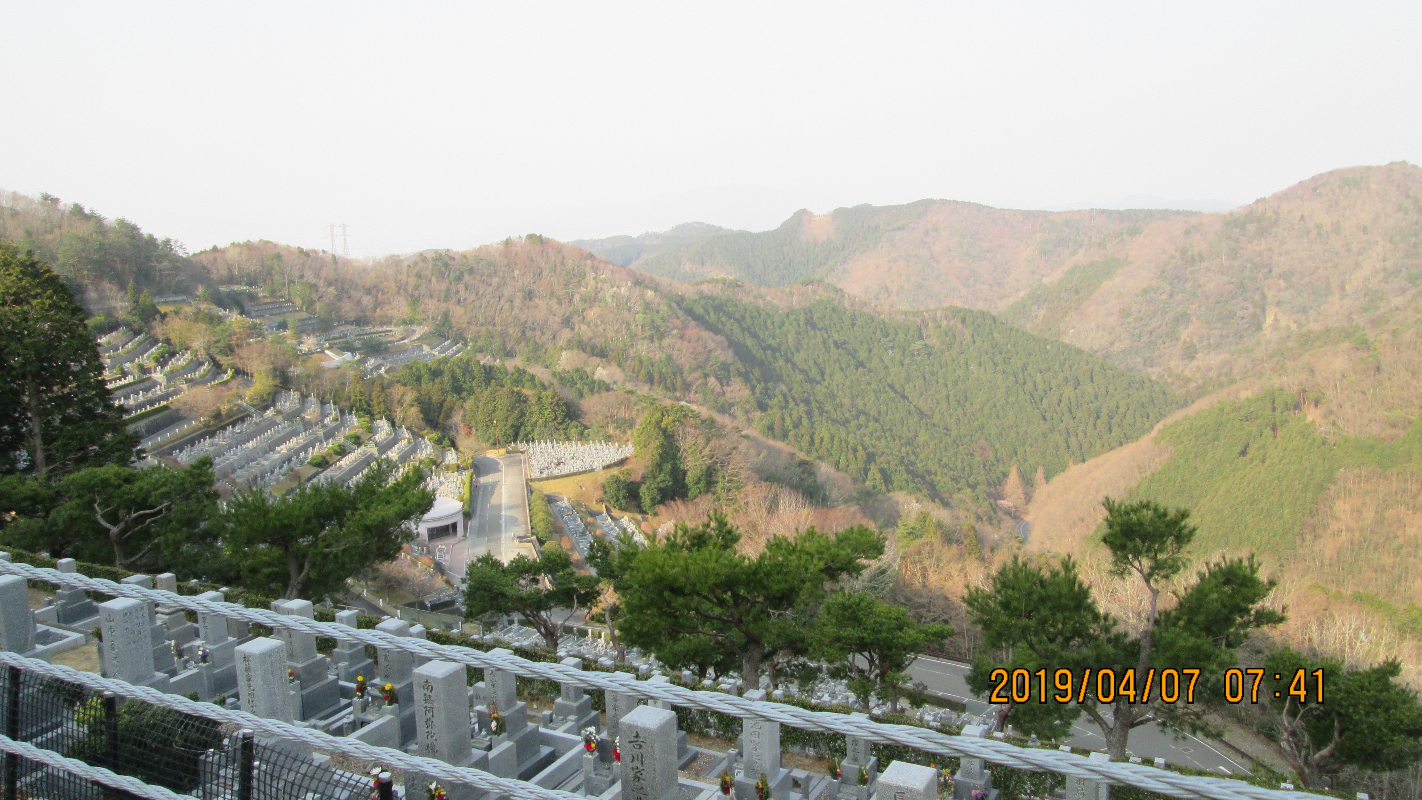 階段墓域・1番枝道～風景