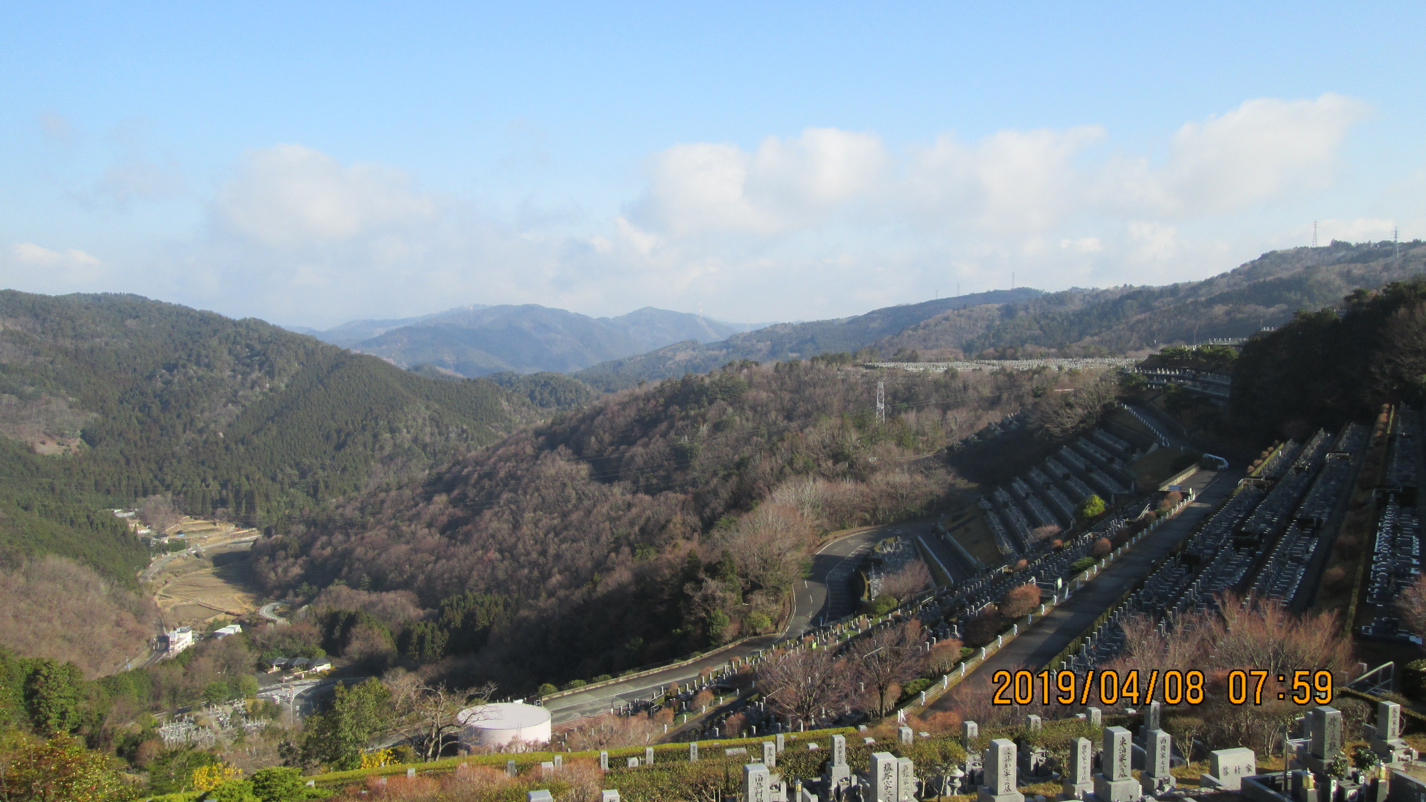  階段墓域・7区3番上段駐車場～風景