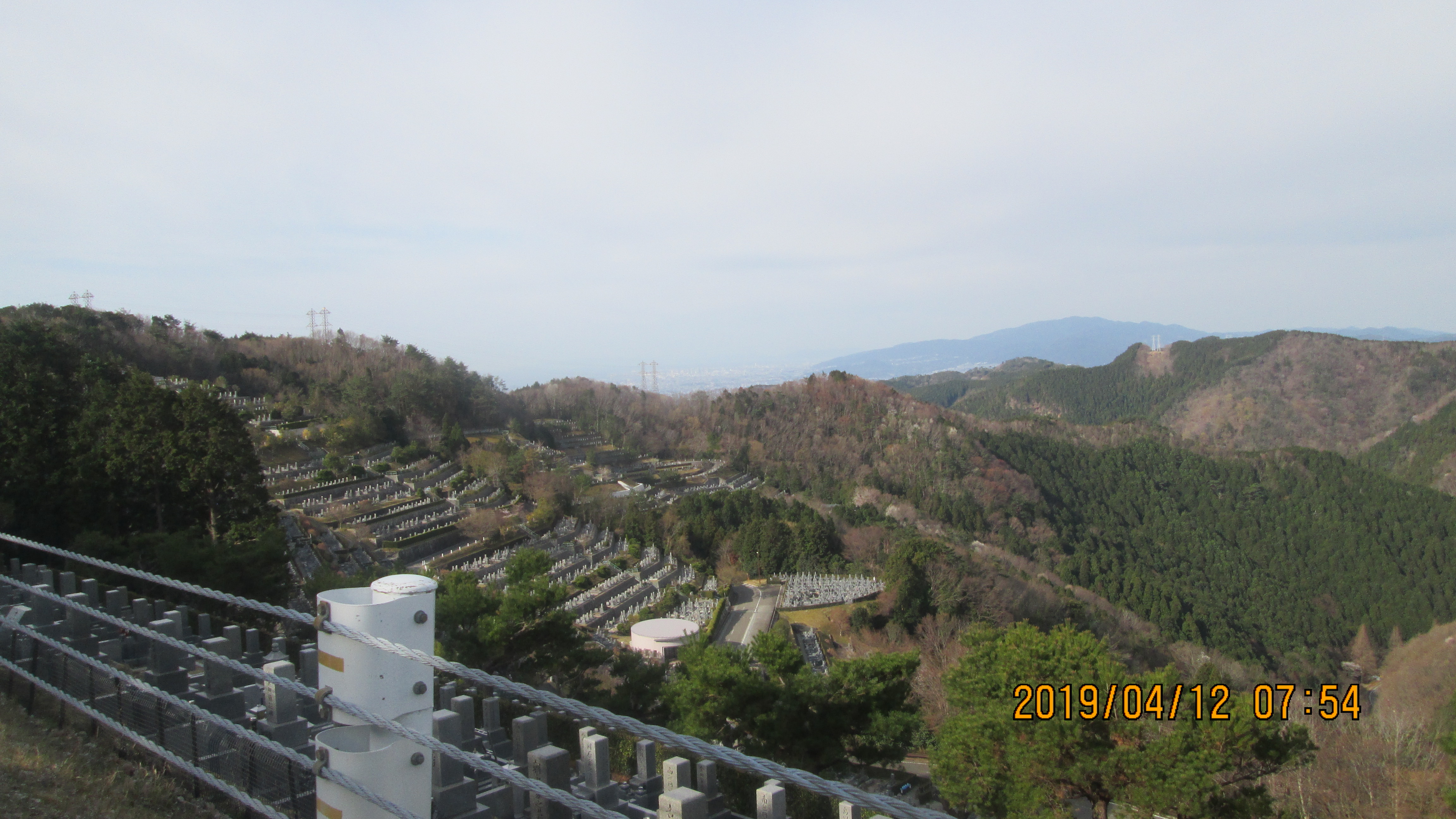 階段墓域・1番枝道～風景