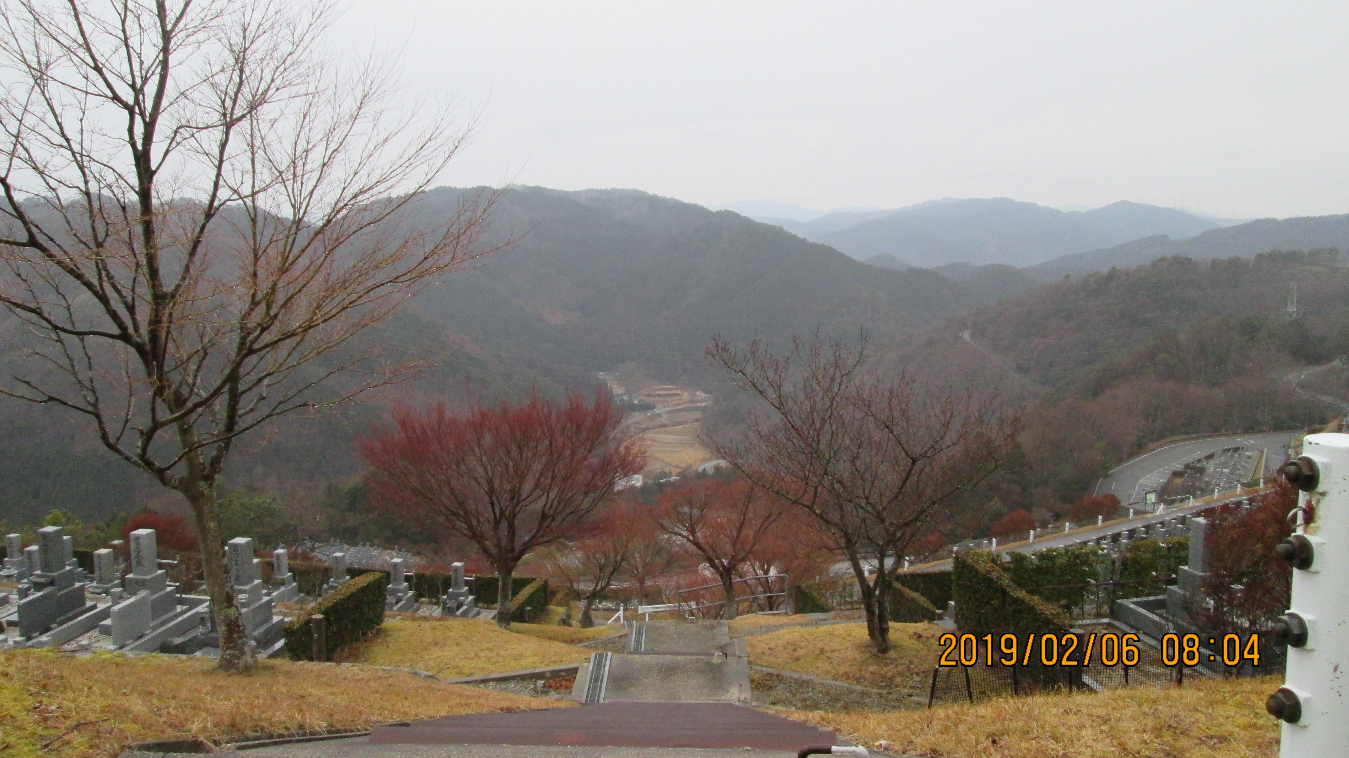 階段墓所：1番枝道風景