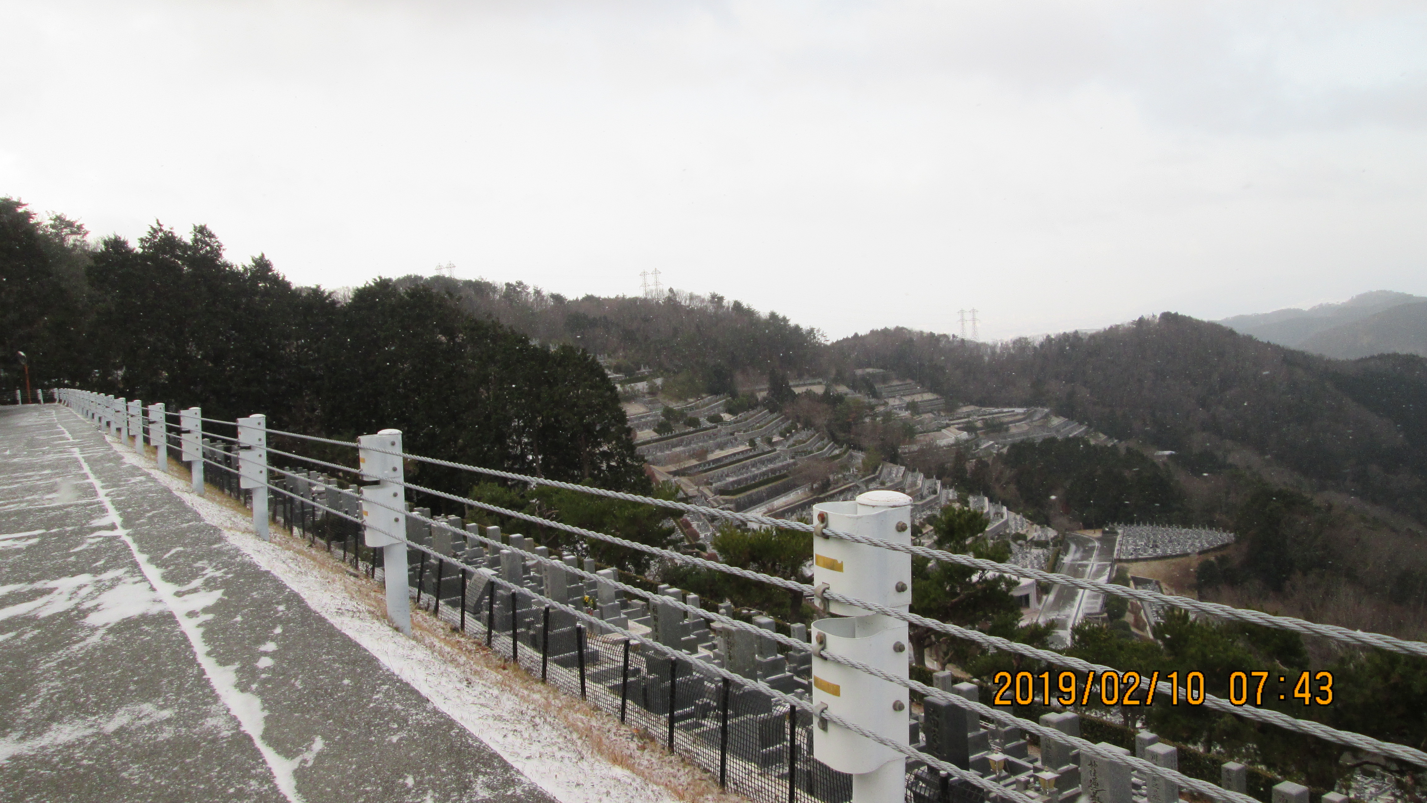 階段墓所：1番枝道風景