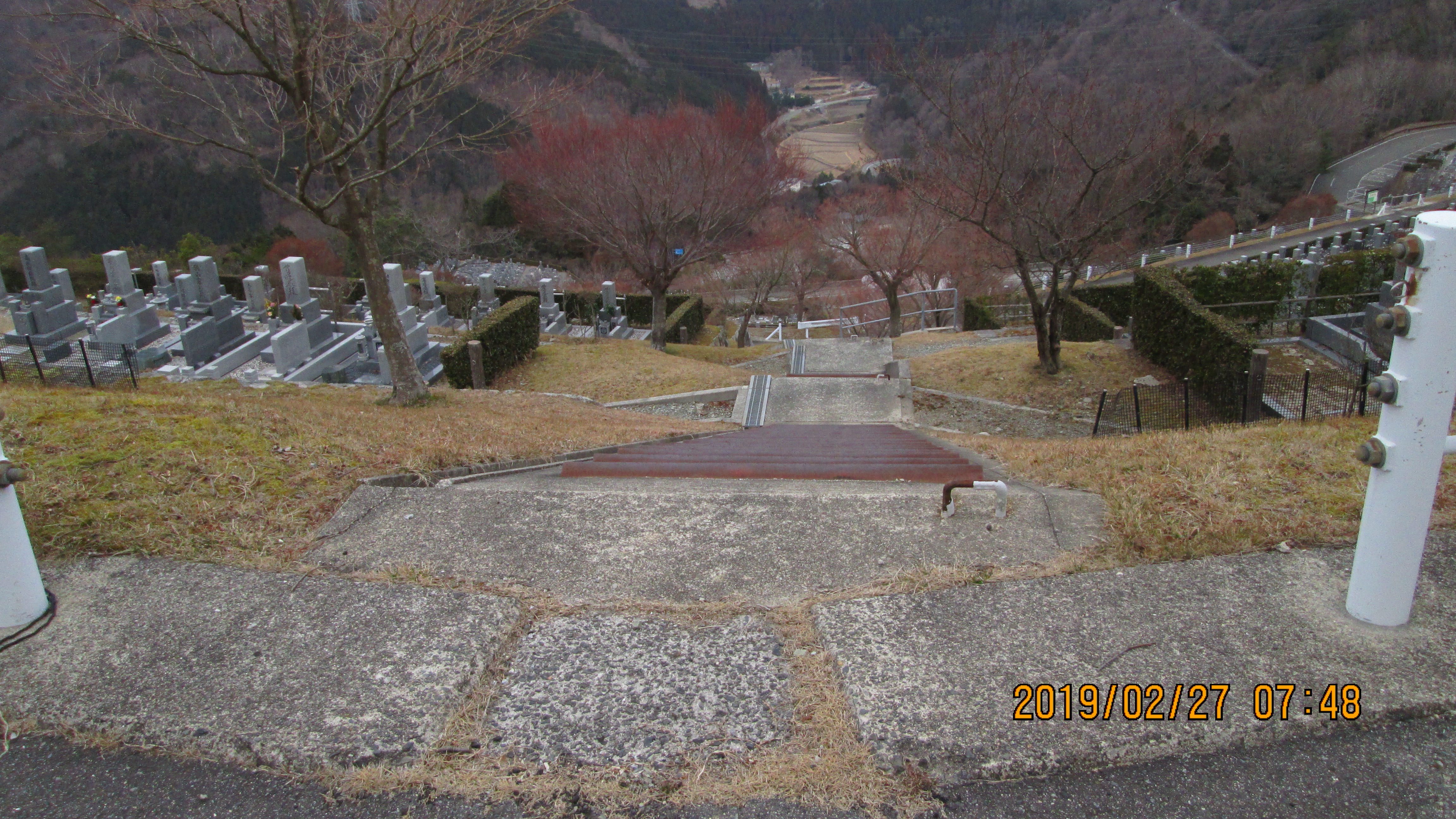 階段墓所・7区7番駐車場からの風景