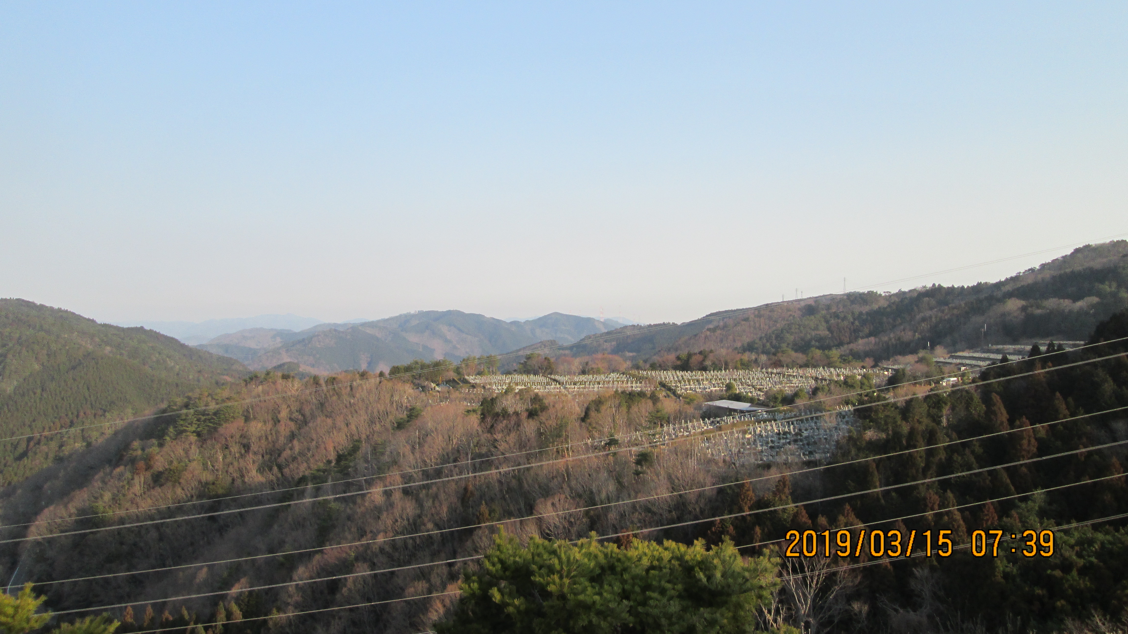 階段墓域・8区4番駐車場～風景