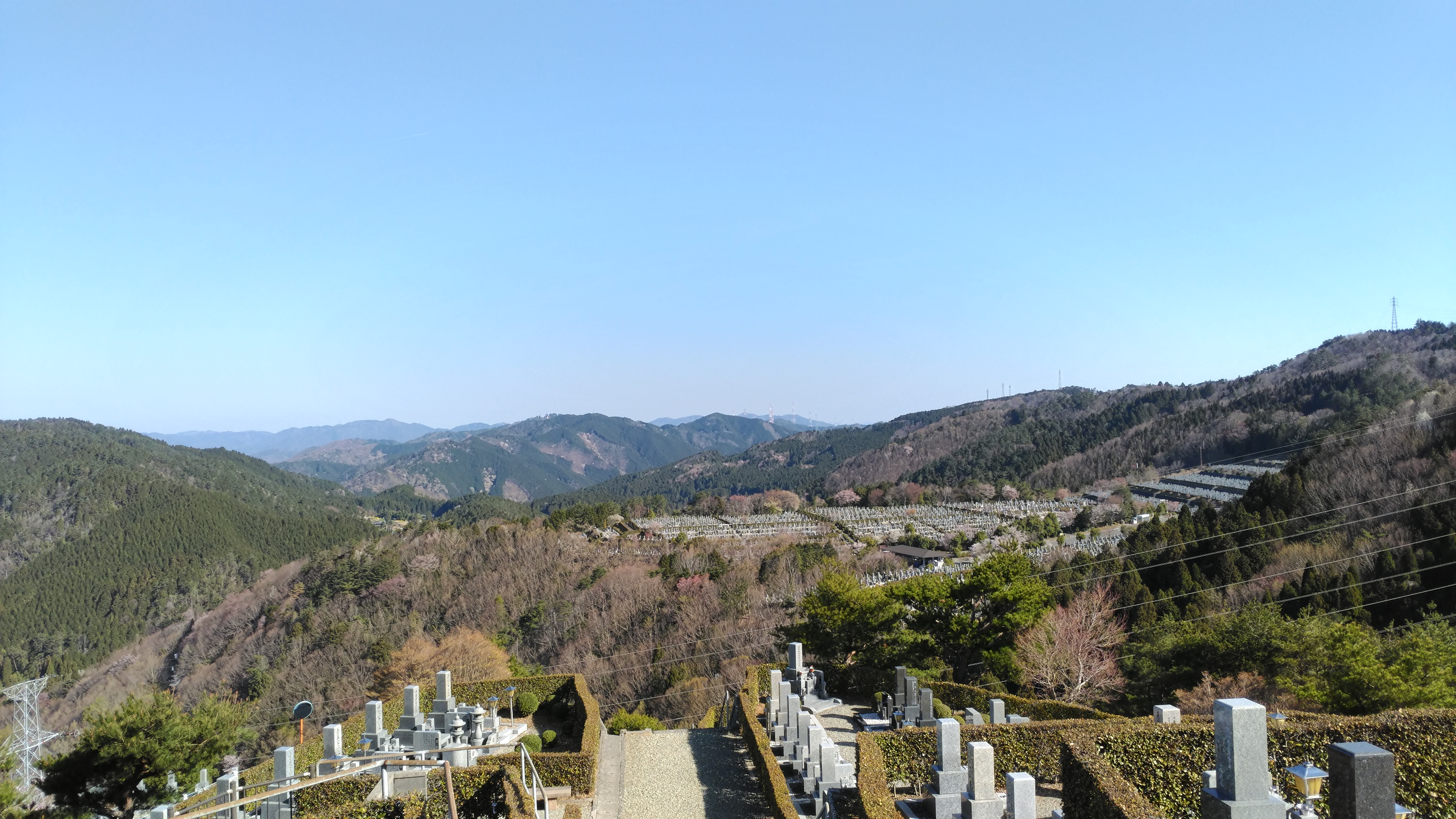 階段墓域・8区5番あずま家～風景