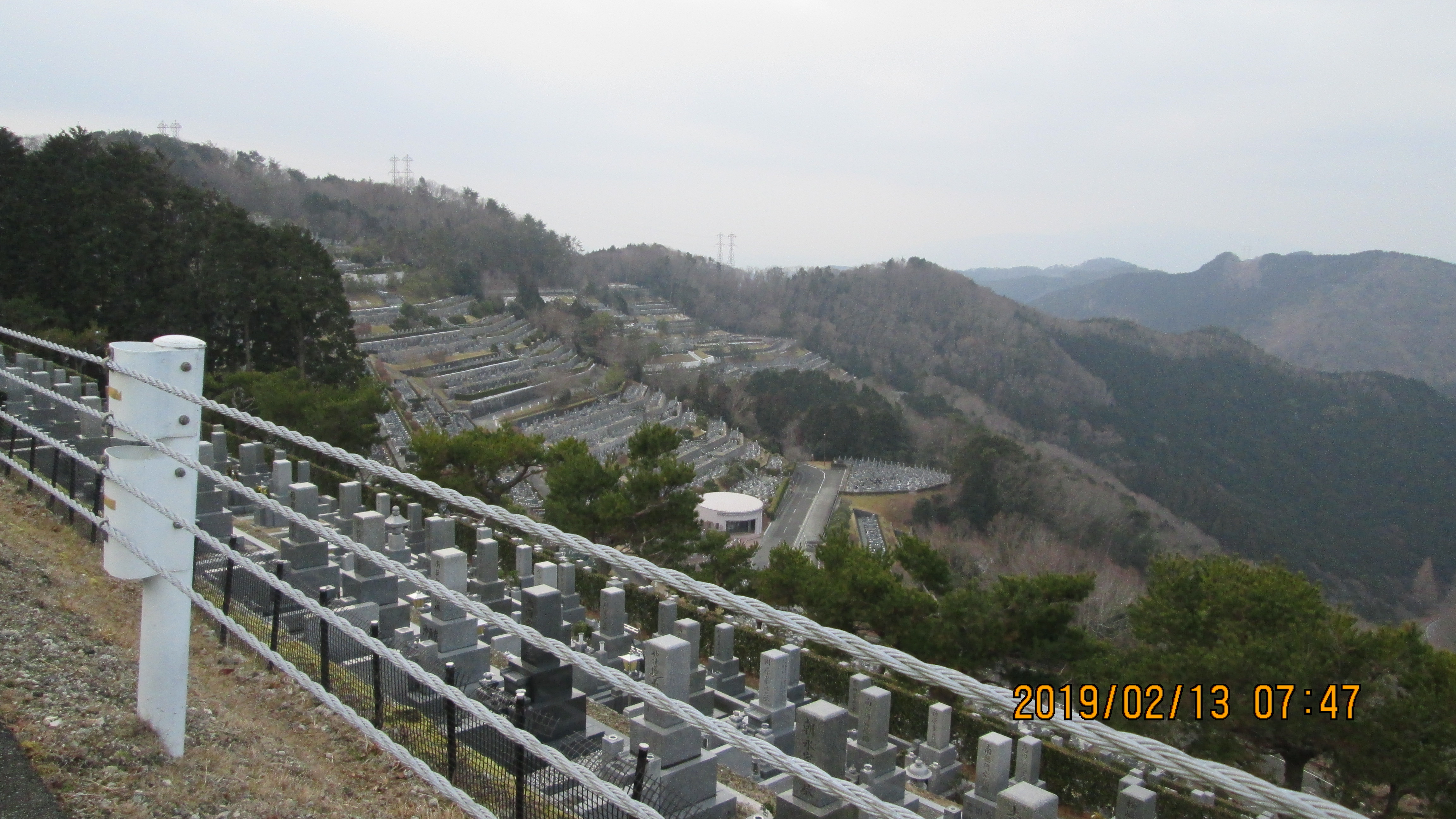 階段墓所：8区4番枝道らの風景